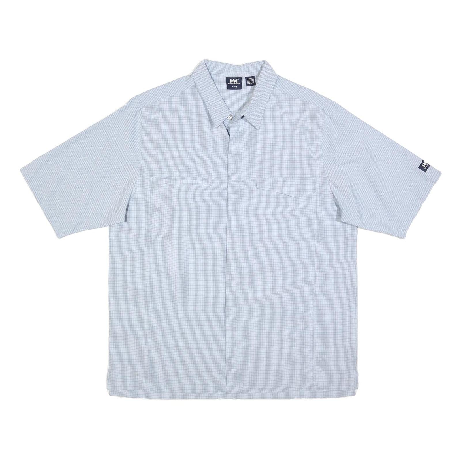 HELLY HANSEN Mens Blue Cotton Blend Shirt XL Casual Smart Lightweight Refurbished - N/A refurbished available on Cerqular