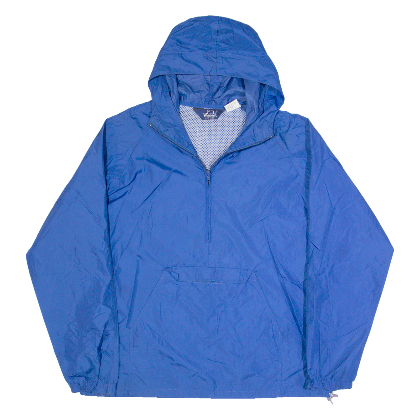 WOOLRICH Mesh Lined Mens Anorak Jacket Blue 90s Hooded M Refurbished - N/A refurbished available on Cerqular
