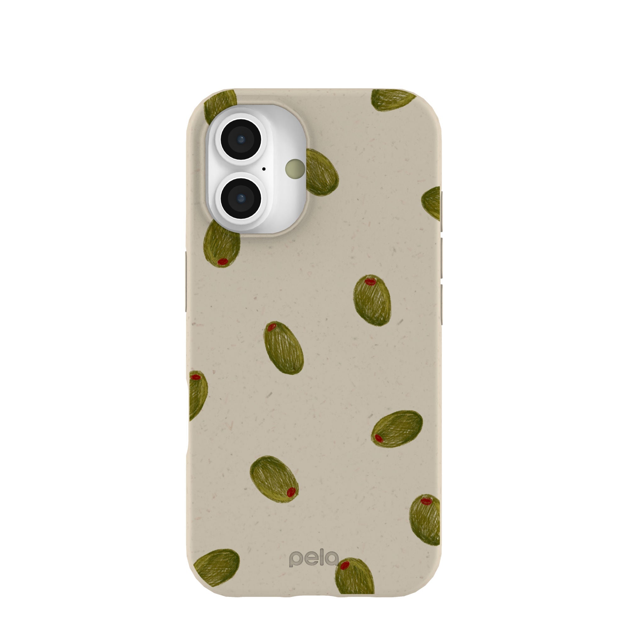 London Fog Olive Party iPhone 16 Case Refurbished - Pela Case refurbished available on Cerqular