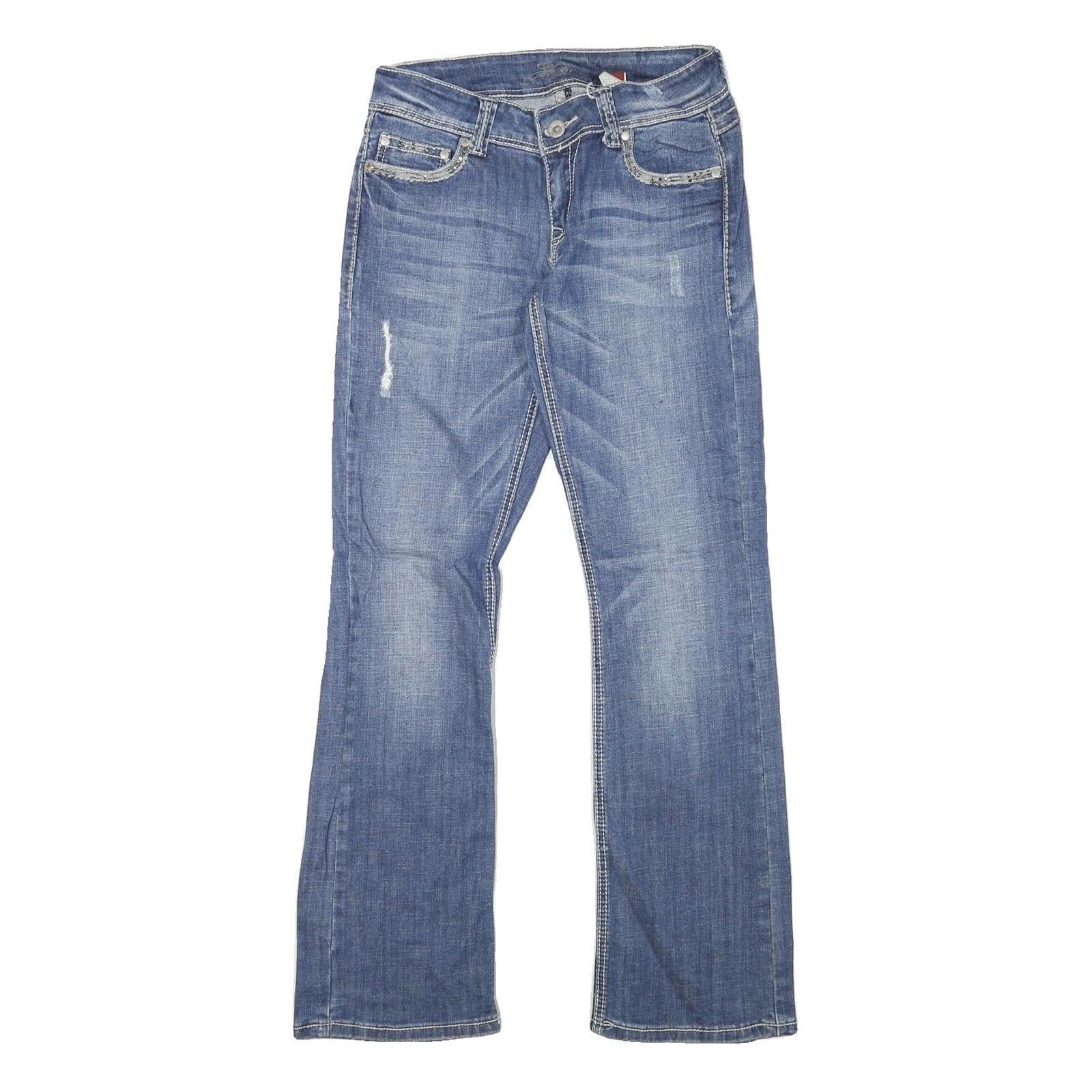 STETSON Womens Regular Fit Blue Denim Straight Jeans W28 L31 Stylish Casual Refurbished - N/A refurbished available on Cerqular