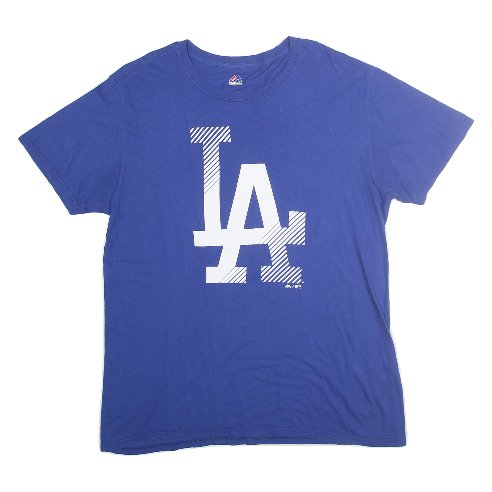 Buy MAJESTIC Mens Blue LA T-Shirt L Short Sleeve Crew Neck Cotton Blend Casual Urban Refurbished - $16.89 MAJESTIC Mens Blue LA T-Shirt L Short Sleeve Crew Neck Cotton Blend Casual Urban Refurbished - N/A refurbished available on Cerqular