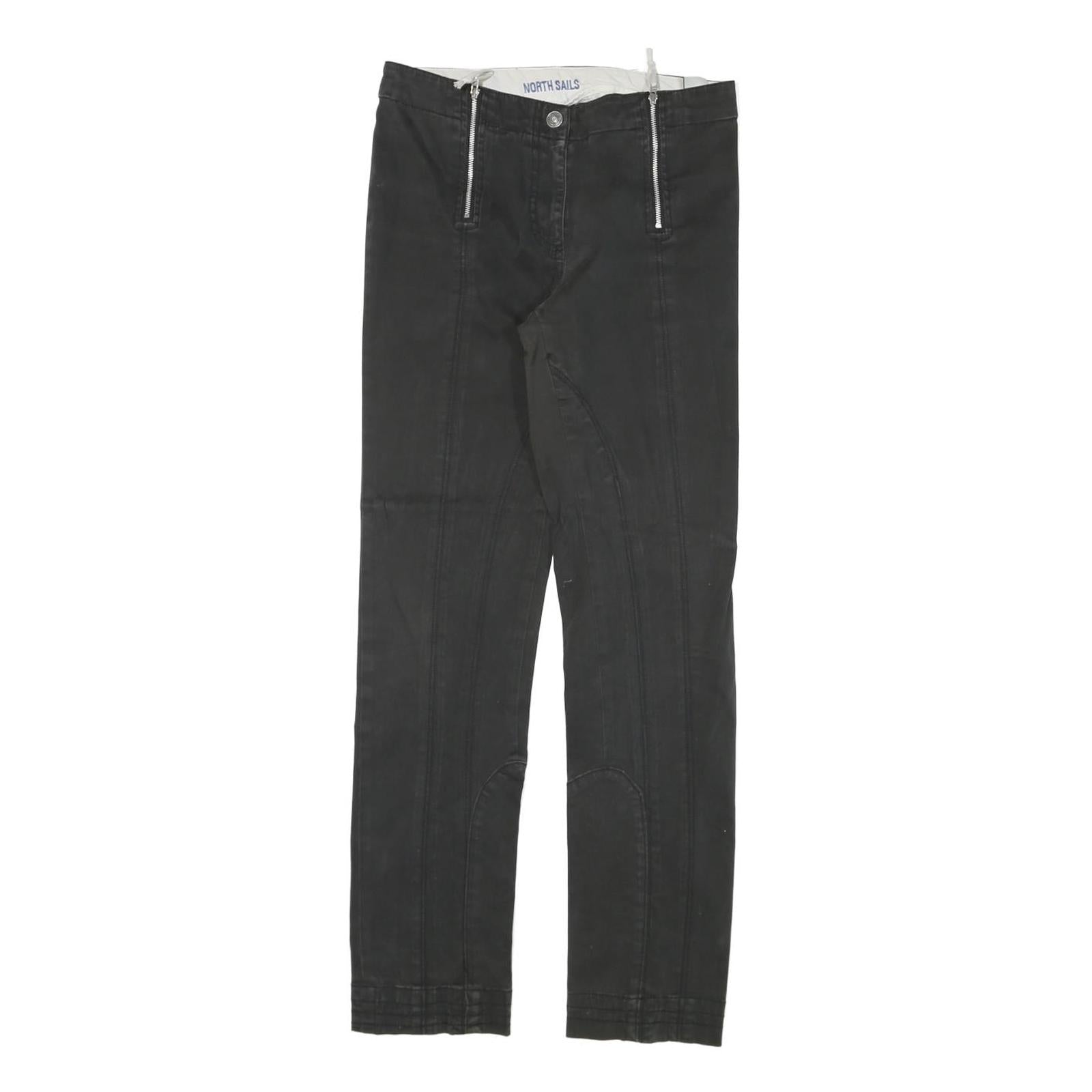 NORTH SAILS Womens Cotton Blend Black Regular Fit Straight Leg Trousers W28 L29 Refurbished - N/A refurbished available on Cerqular