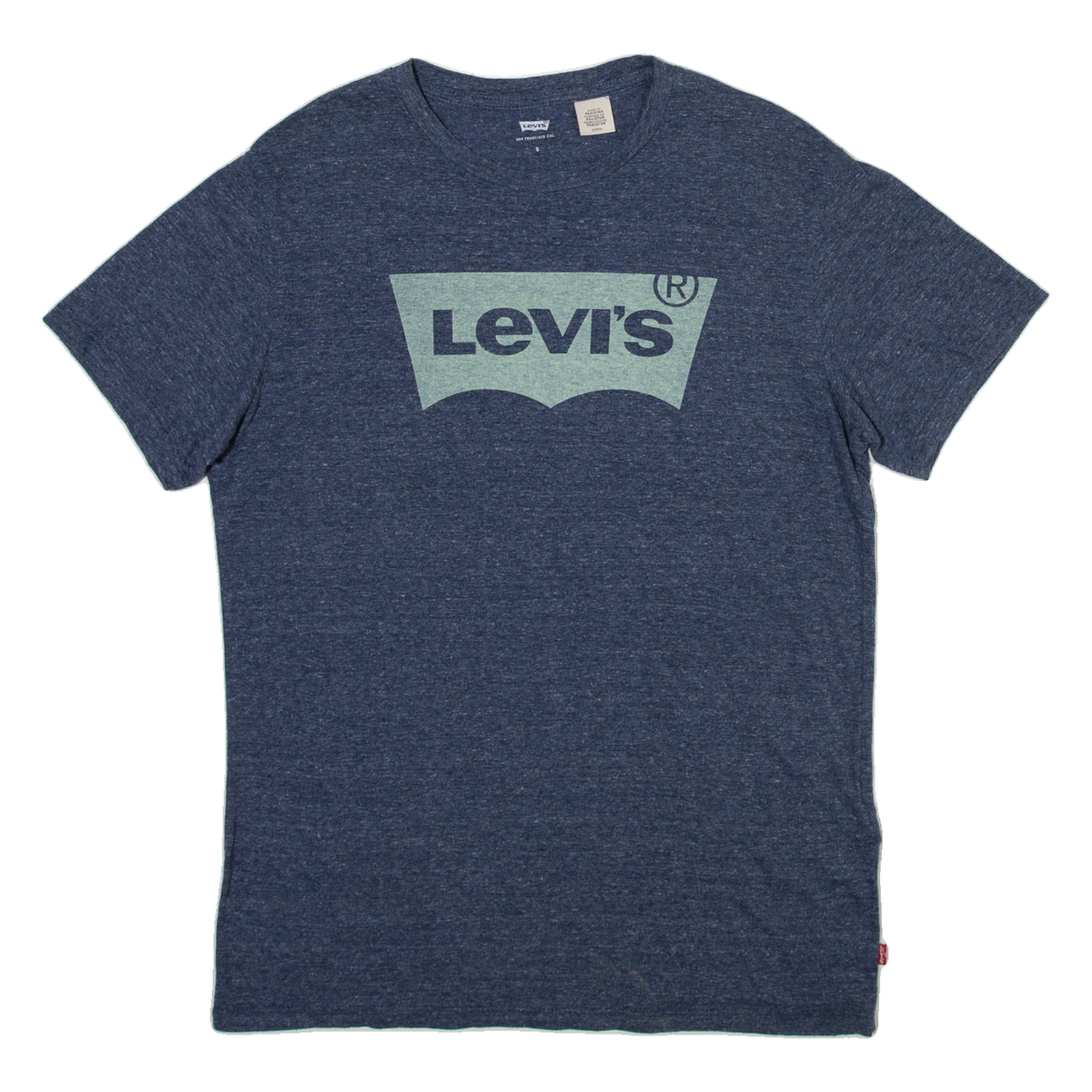 LEVI'S Mens T-Shirt Blue S Refurbished - N/A refurbished available on Cerqular