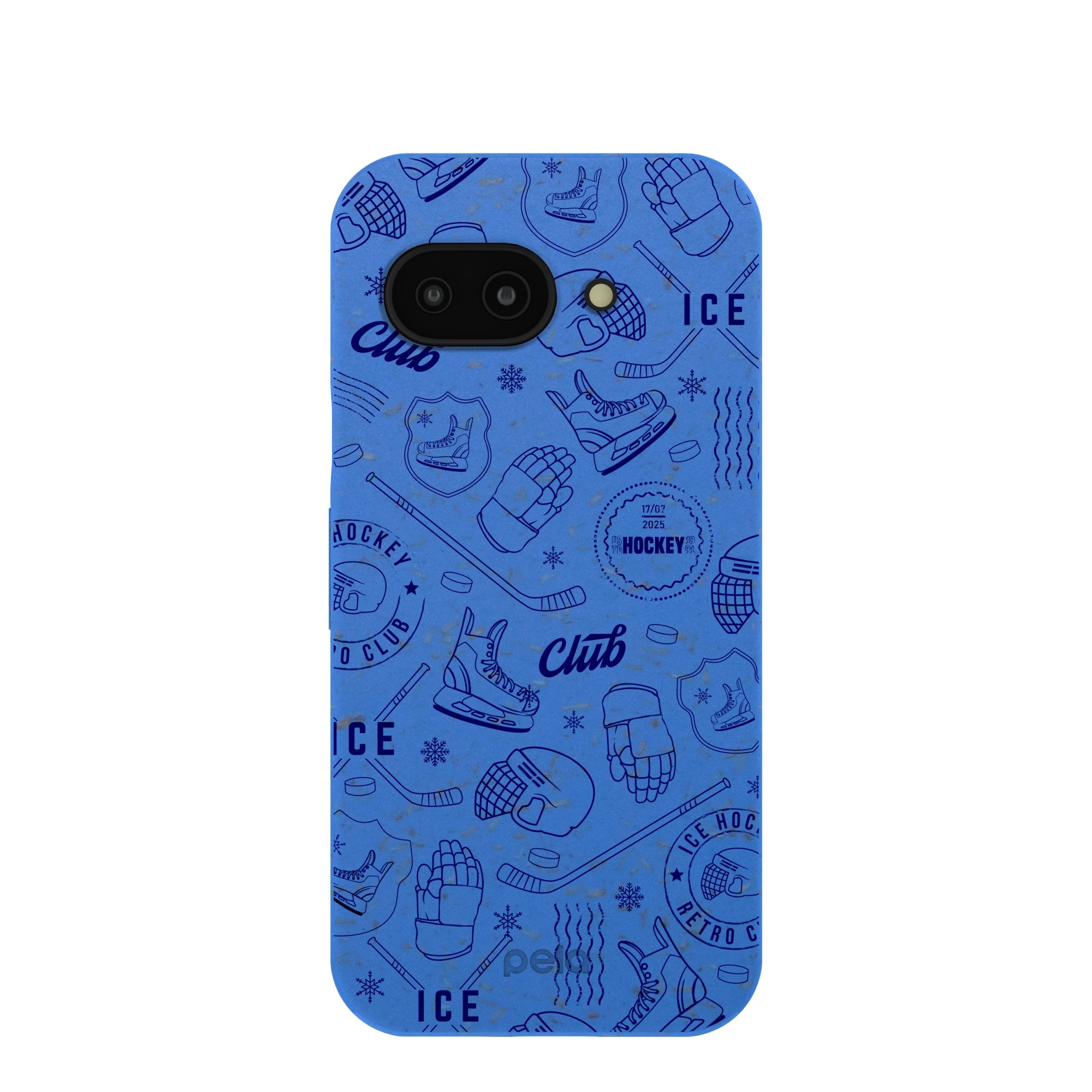 Electric Blue Hockey Postage Google Pixel 9a Case Refurbished - Pela Case refurbished available on Cerqular