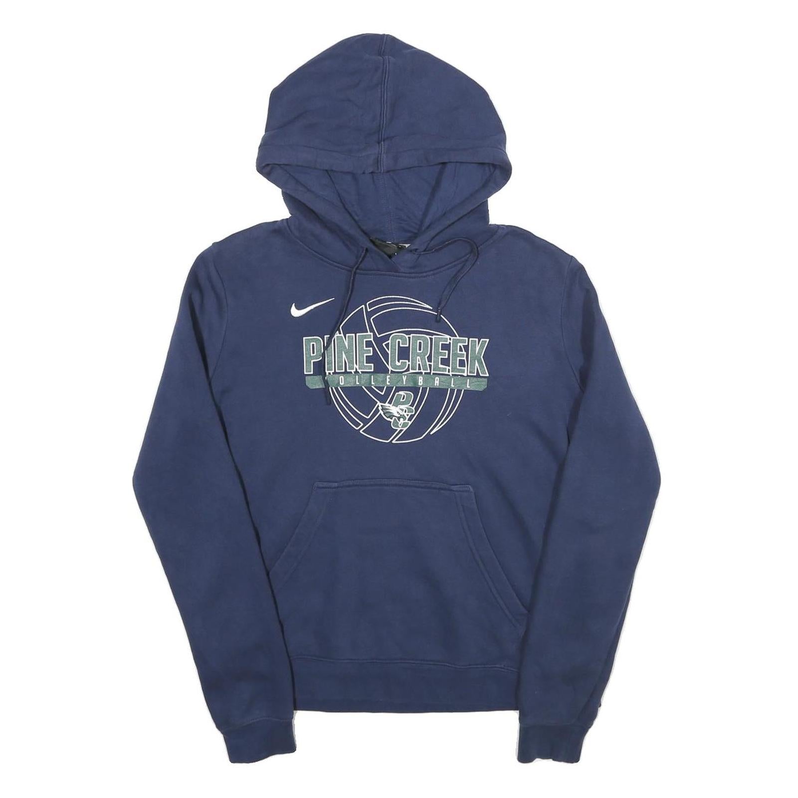 NIKE Womens Blue Pine Creek Volleyball Pullover Hoodie M Cotton Blend Refurbished - N/A refurbished available on Cerqular