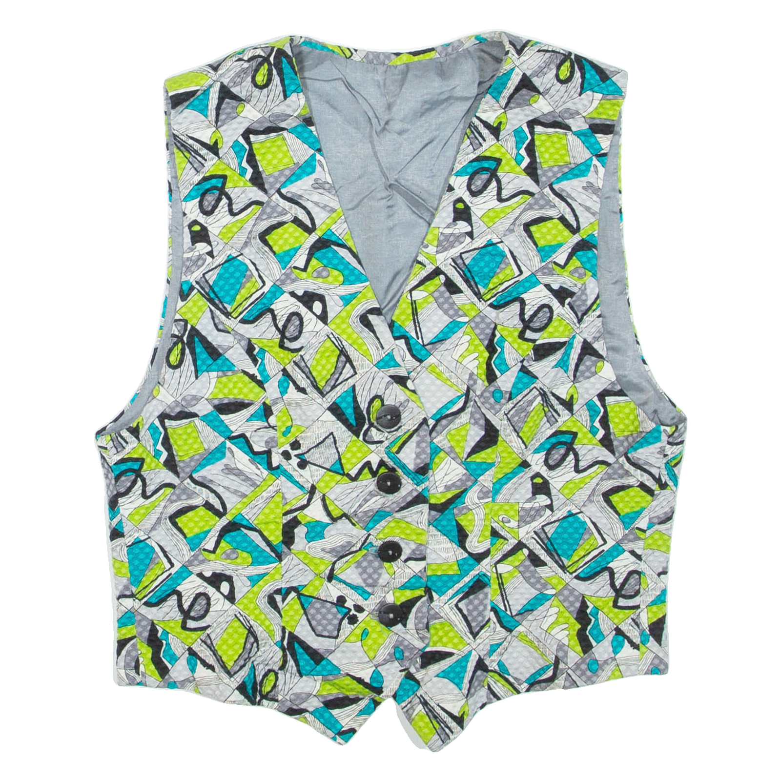 Womens Waistcoat Grey Crazy Pattern M Refurbished - N/A refurbished available on Cerqular