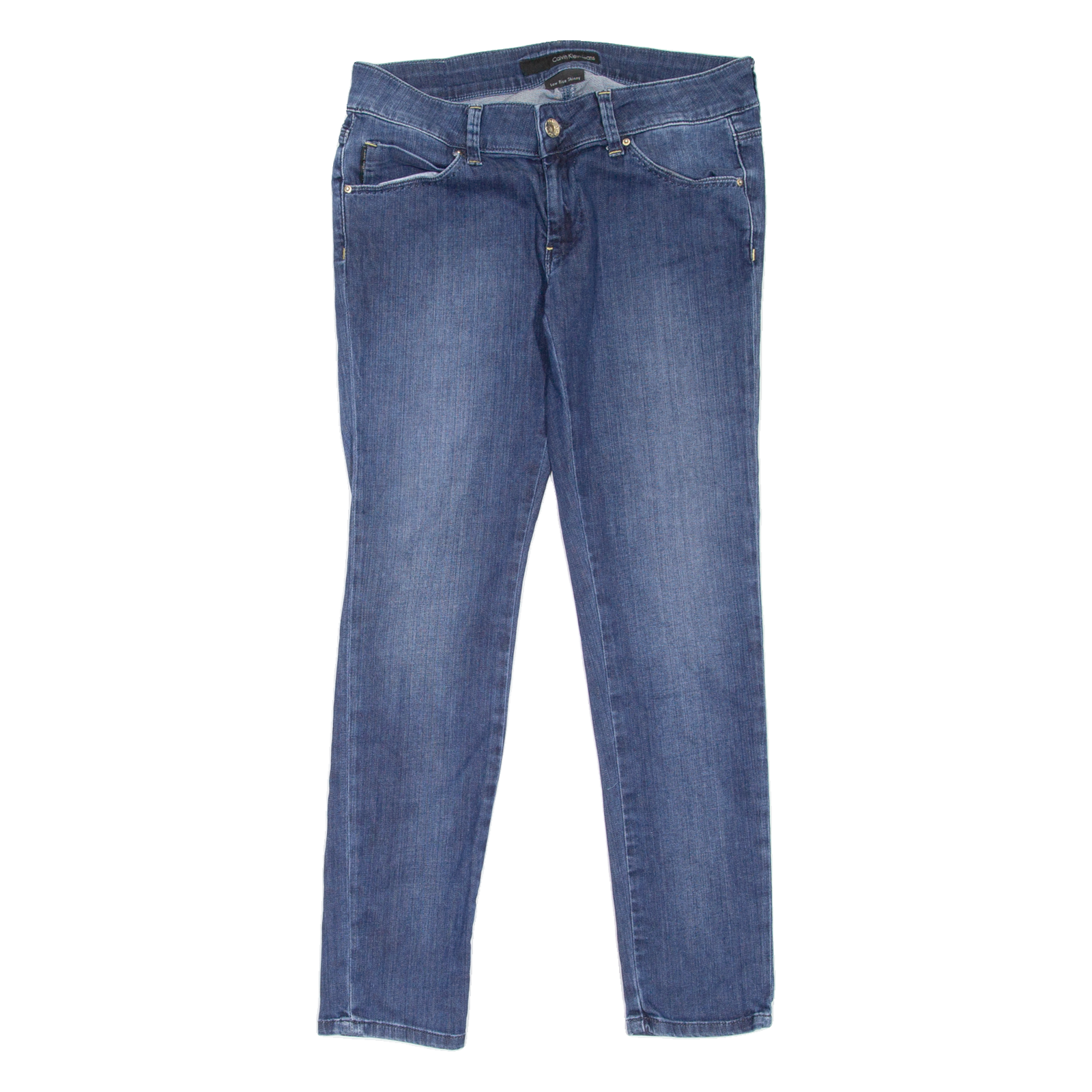 CALVIN KLEIN JEANS Low Rise Womens Jeans Blue Slim Skinny Stone Wash W27 L26 Refurbished - N/A refurbished available on Cerqular