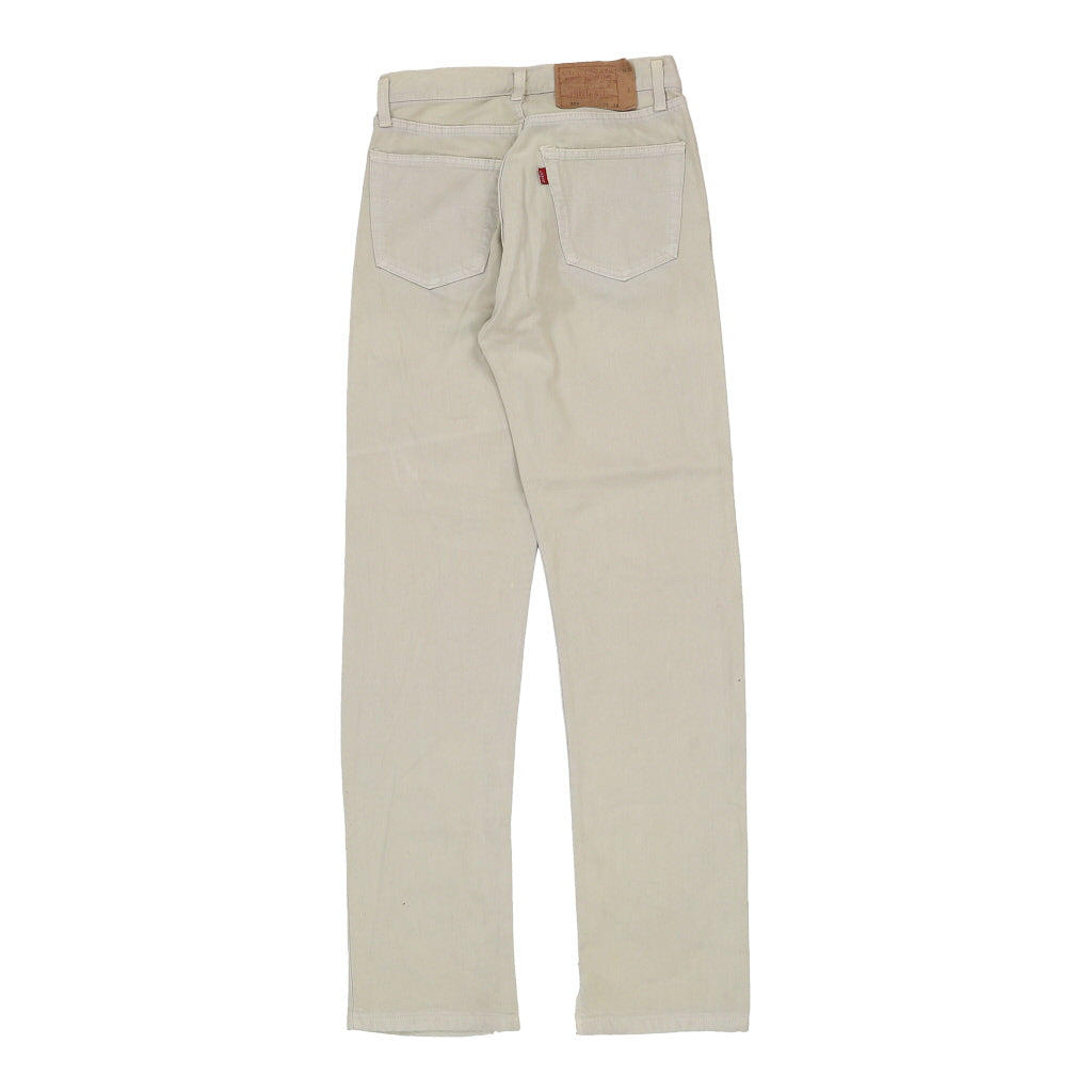 501 Levis Jeans - 30W 36L Cream Cotton Refurbished - Thrifted (note: this is a term often used to describe second- refurbished available on Cerqular