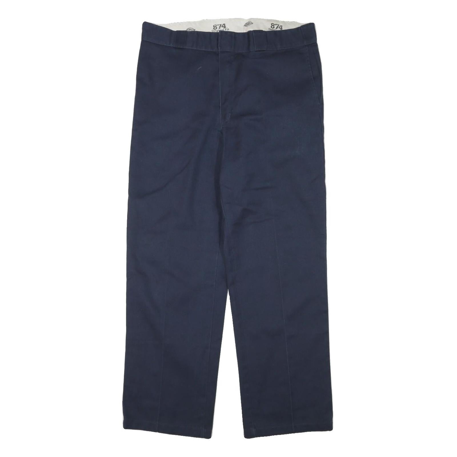 Buy DICKIES Mens Cotton Blend Navy Regular Fit Straight Leg Trousers W34 L30 Refurbished - $42.89 DICKIES Mens Cotton Blend Navy Regular Fit Straight Leg Trousers W34 L30 Refurbished - N/A refurbished available on Cerqular
