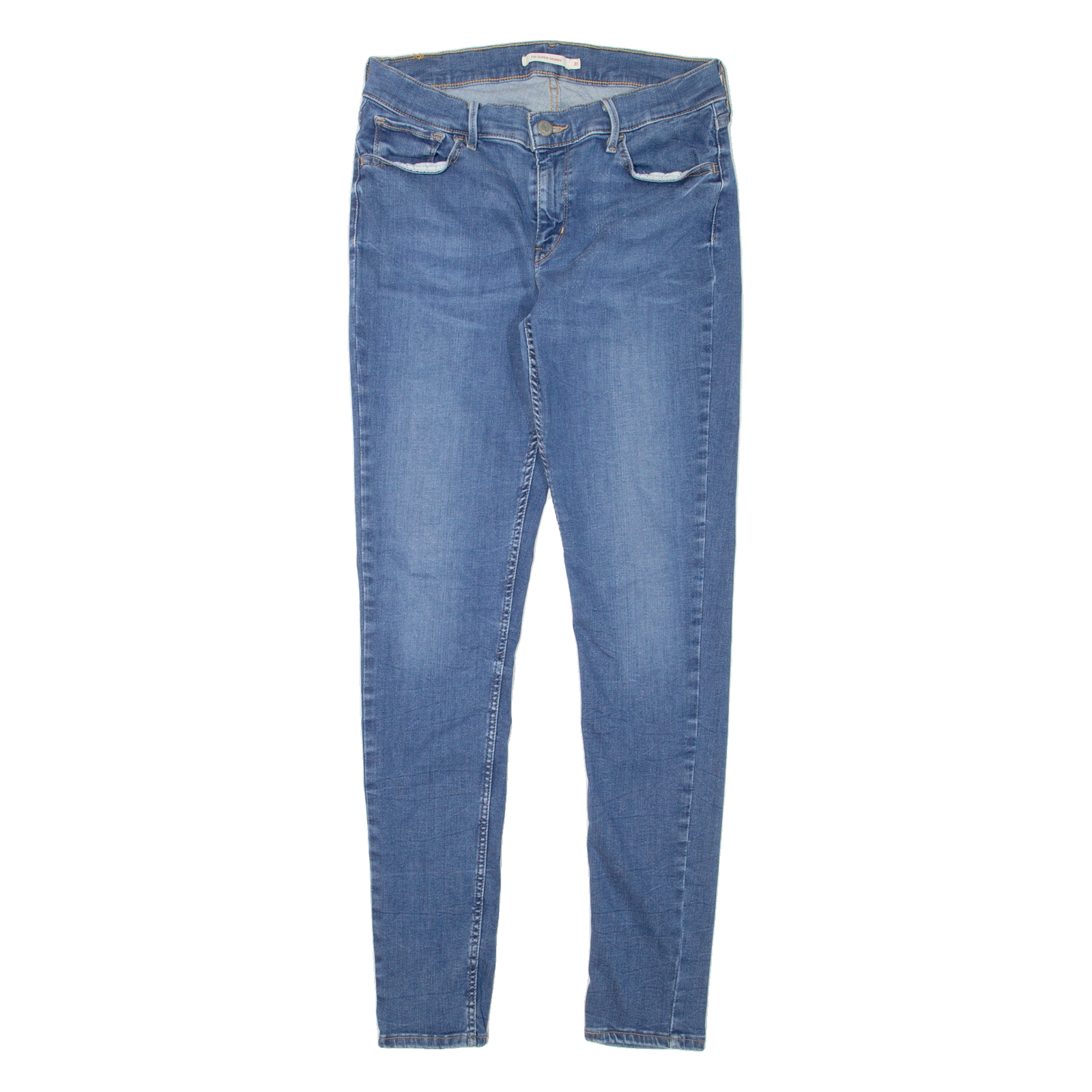 LEVI'S 710 Womens Jeans Blue Slim Skinny Stone Wash W27 L32 Refurbished - N/A refurbished available on Cerqular
