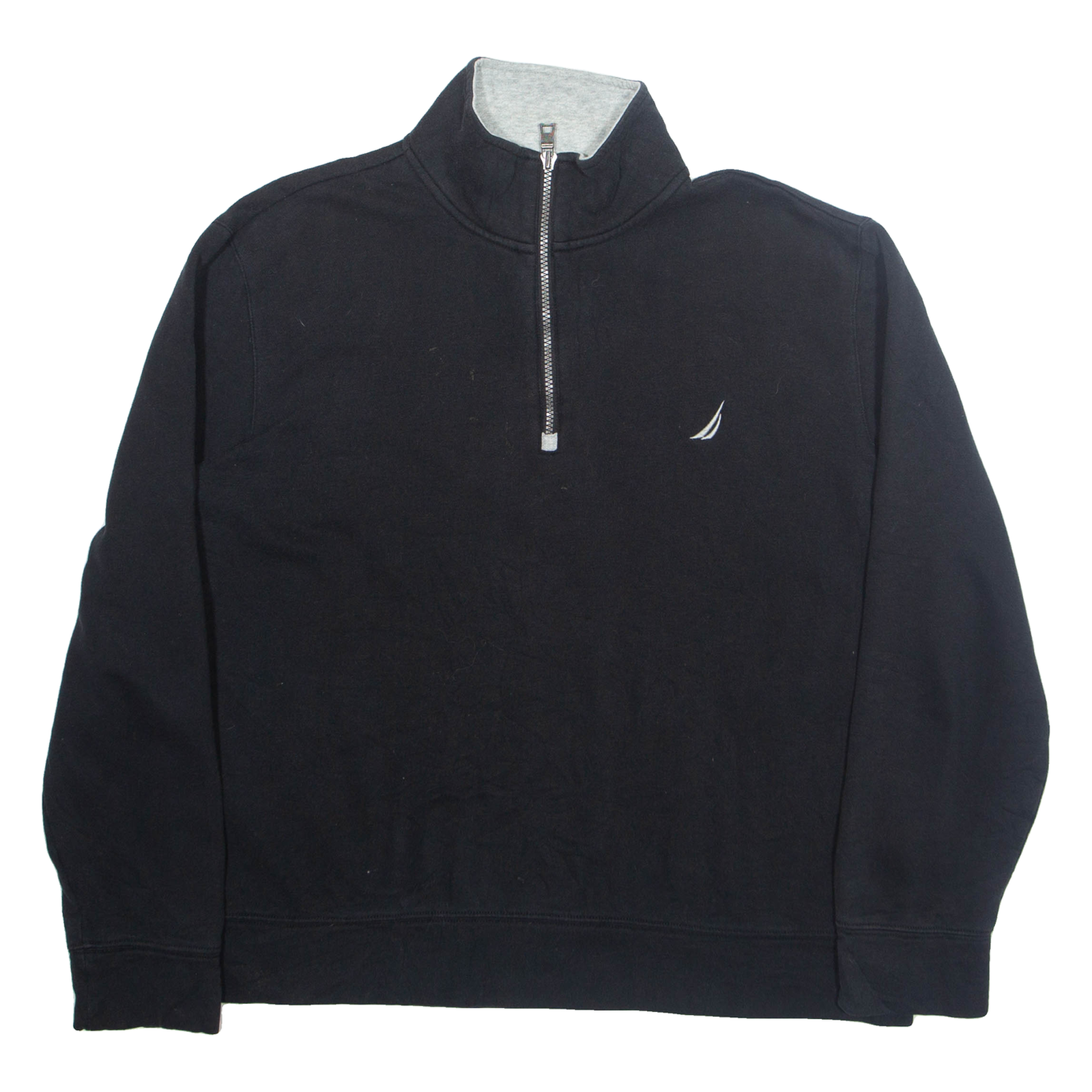 Buy NAUTICA Mens Sweatshirt Black 1/4 Zip XL Refurbished - $28.59 NAUTICA Mens Sweatshirt Black 1/4 Zip XL Refurbished - N/A refurbished available on Cerqular