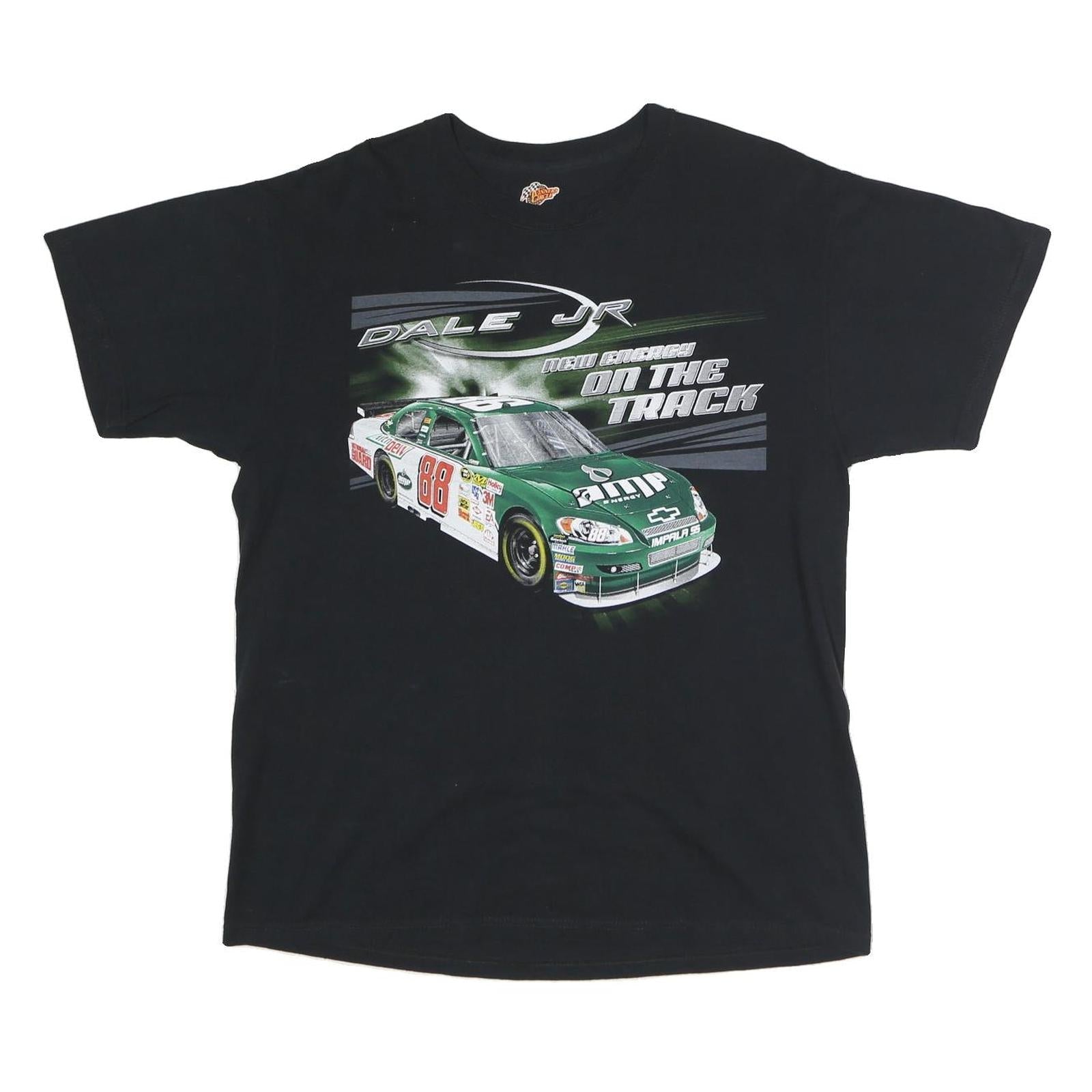WINNER'S CIRCLE Mens Black Dale Jr Racing Graphic T-Shirt L Crew Neck Short Refurbished - N/A refurbished available on Cerqular