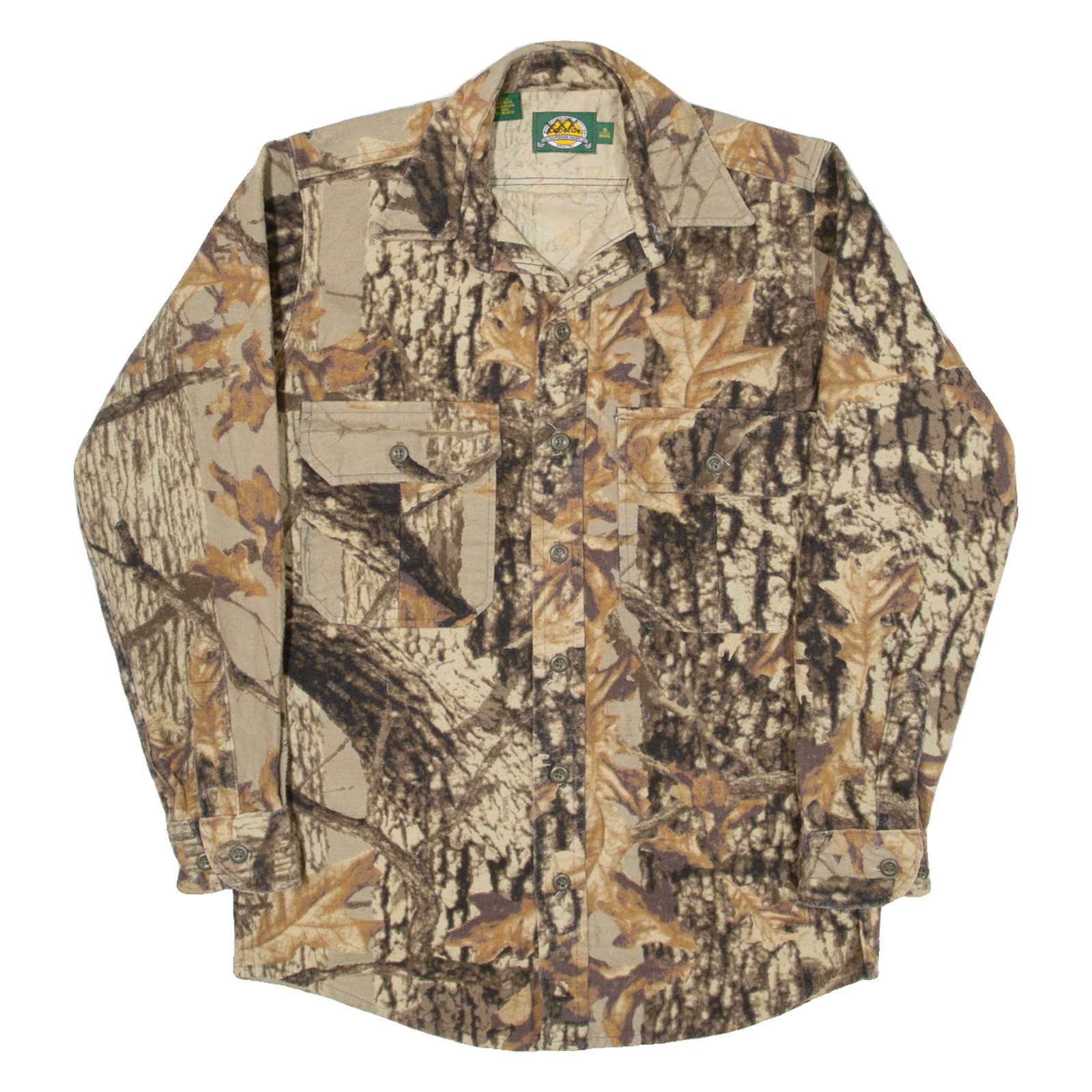 CABELA'S Mens Flannel Shirt Brown Camouflage Long Sleeve S Refurbished - N/A refurbished available on Cerqular