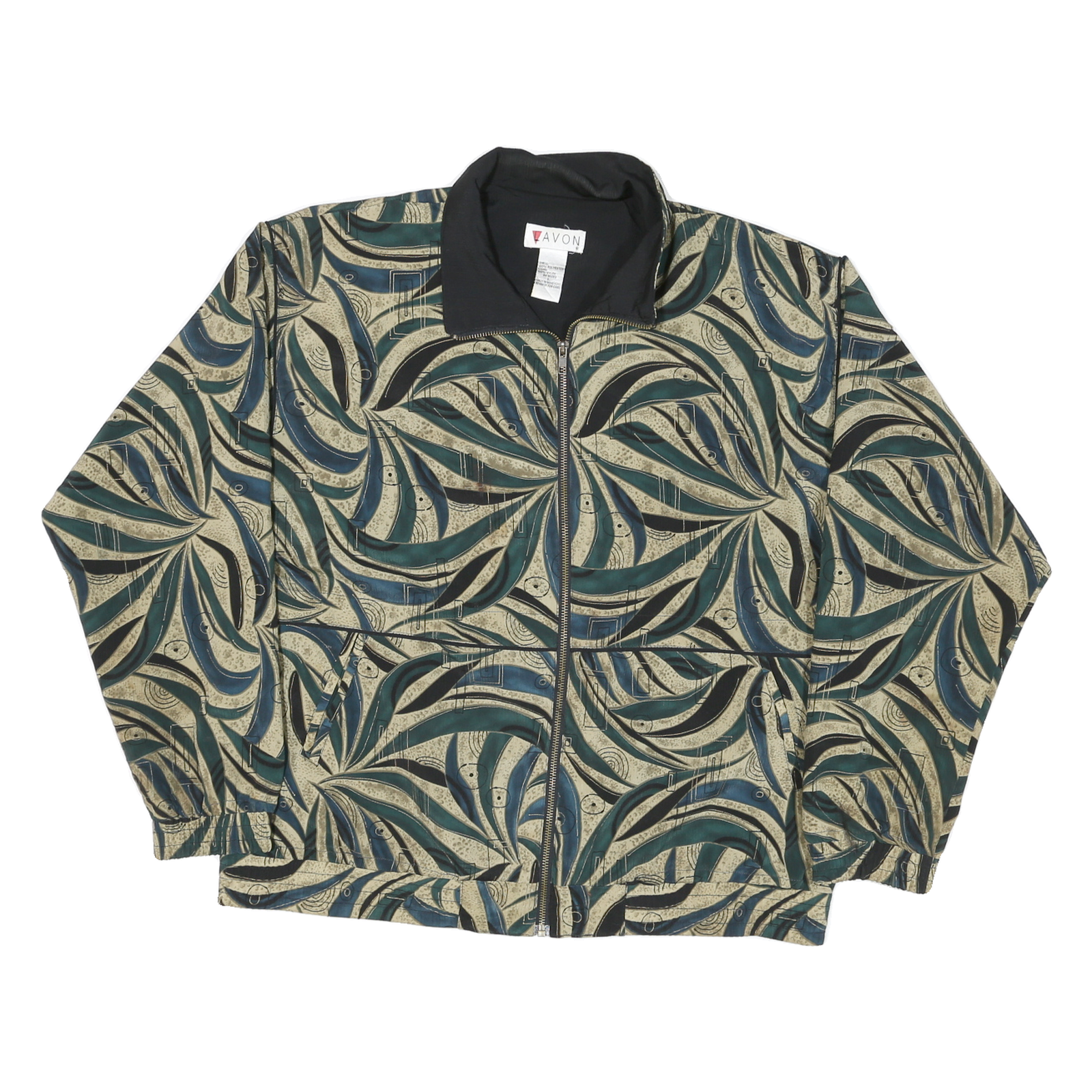 Buy LAVON Womens Green Beige Abstract Pattern Nylon Jacket L Zip Classic Fit Refurbished - $37.69 LAVON Womens Green Beige Abstract Pattern Nylon Jacket L Zip Classic Fit Refurbished - N/A refurbished available on Cerqular