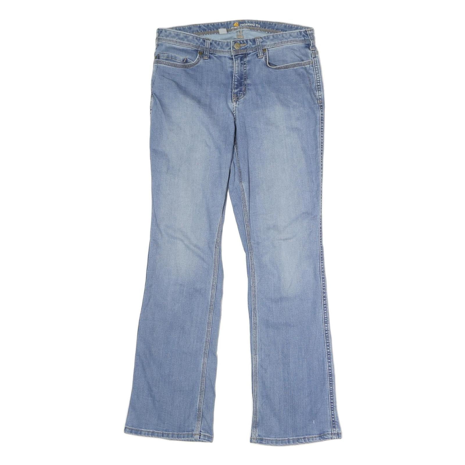 Buy CARHARTT Womens Jeans Blue Relaxed Straight Denim Medium W32 L34 Zip Closure Refurbished - $49.39 CARHARTT Womens Jeans Blue Relaxed Straight Denim Medium W32 L34 Zip Closure Refurbished - N/A refurbished available on Cerqular