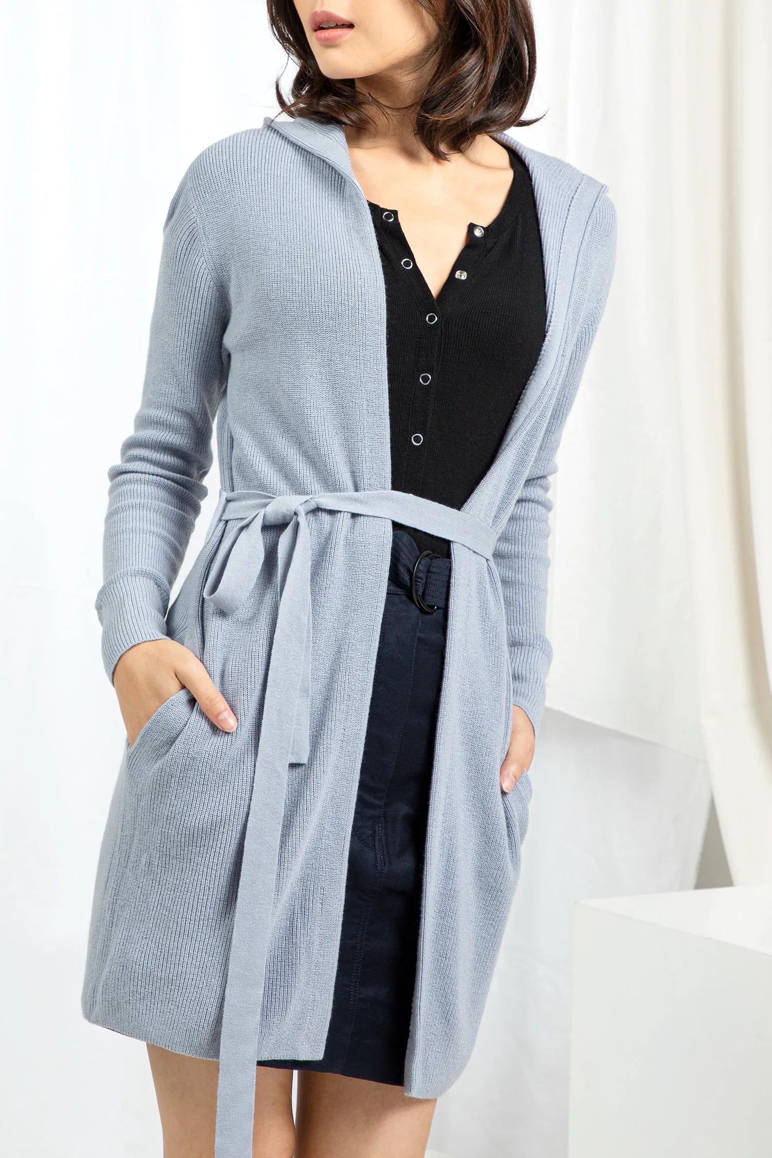 Hooded Wrap Cardigan - Cosmic | Size: XS Refurbished - N/A refurbished available on Cerqular