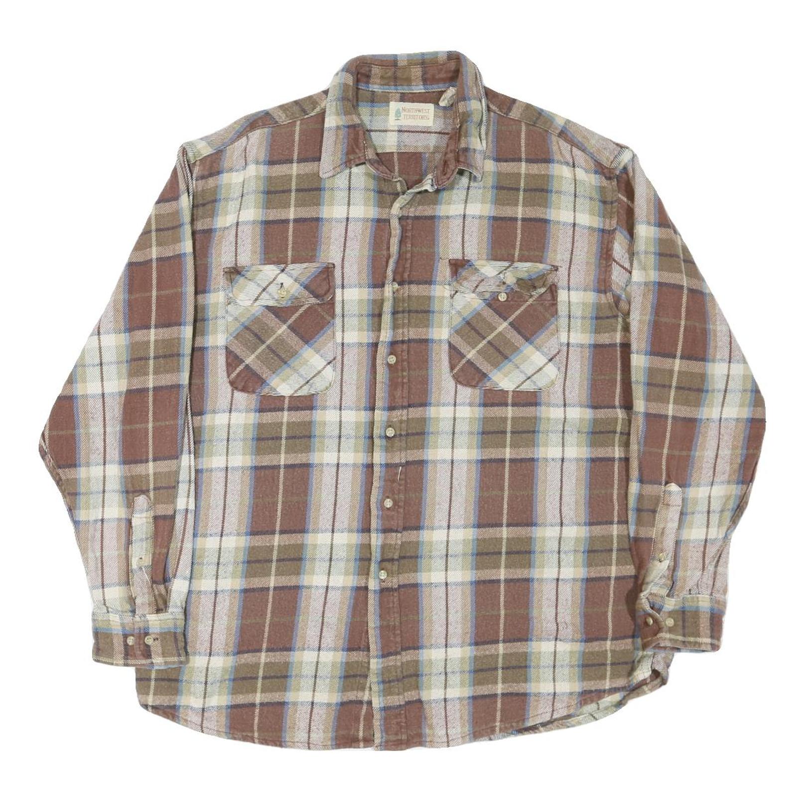 Buy NORTHWEST TERRITORY Mens Brown & Cream Check Shirt XL Classic Button Up Cotton Refurbished - $32.49 NORTHWEST TERRITORY Mens Brown & Cream Check Shirt XL Classic Button Up Cotton Refurbished - N/A refurbished available on Cerqular