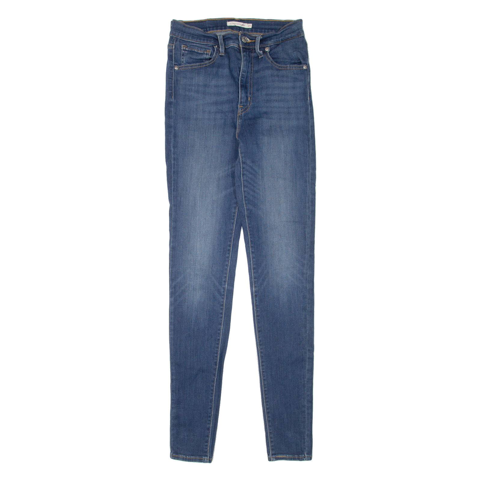 LEVI'S Mile High Womens Jeans Blue Slim Skinny Stone Wash W24 L32 Refurbished - N/A refurbished available on Cerqular