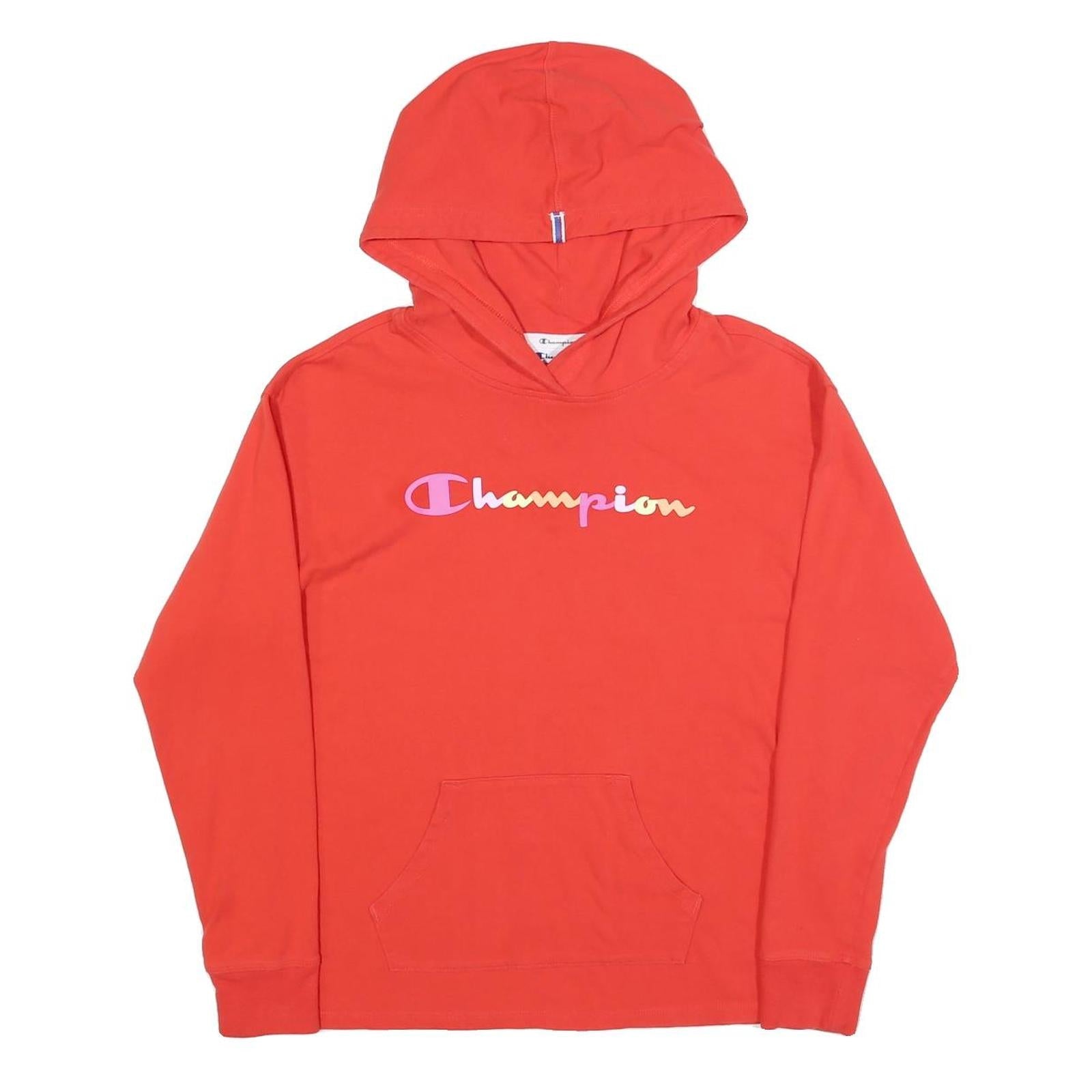 CHAMPION Mens Red Pullover Hoodie S Cotton Blend Casual Sportswear Refurbished - N/A refurbished available on Cerqular