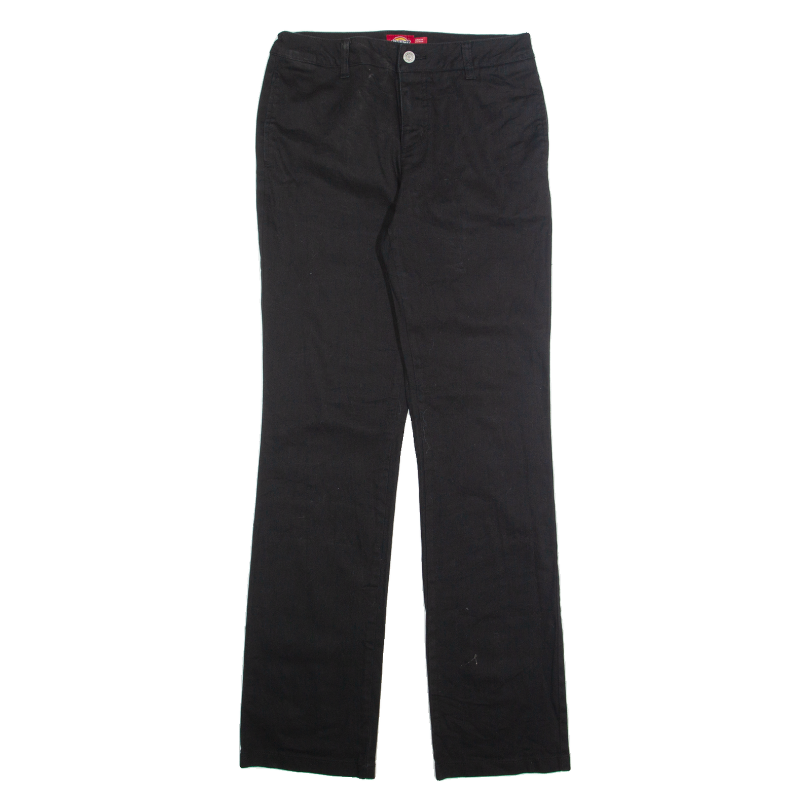 DICKIES Chino Womens Trousers Black Regular Straight W27 L31 Refurbished - N/A refurbished available on Cerqular