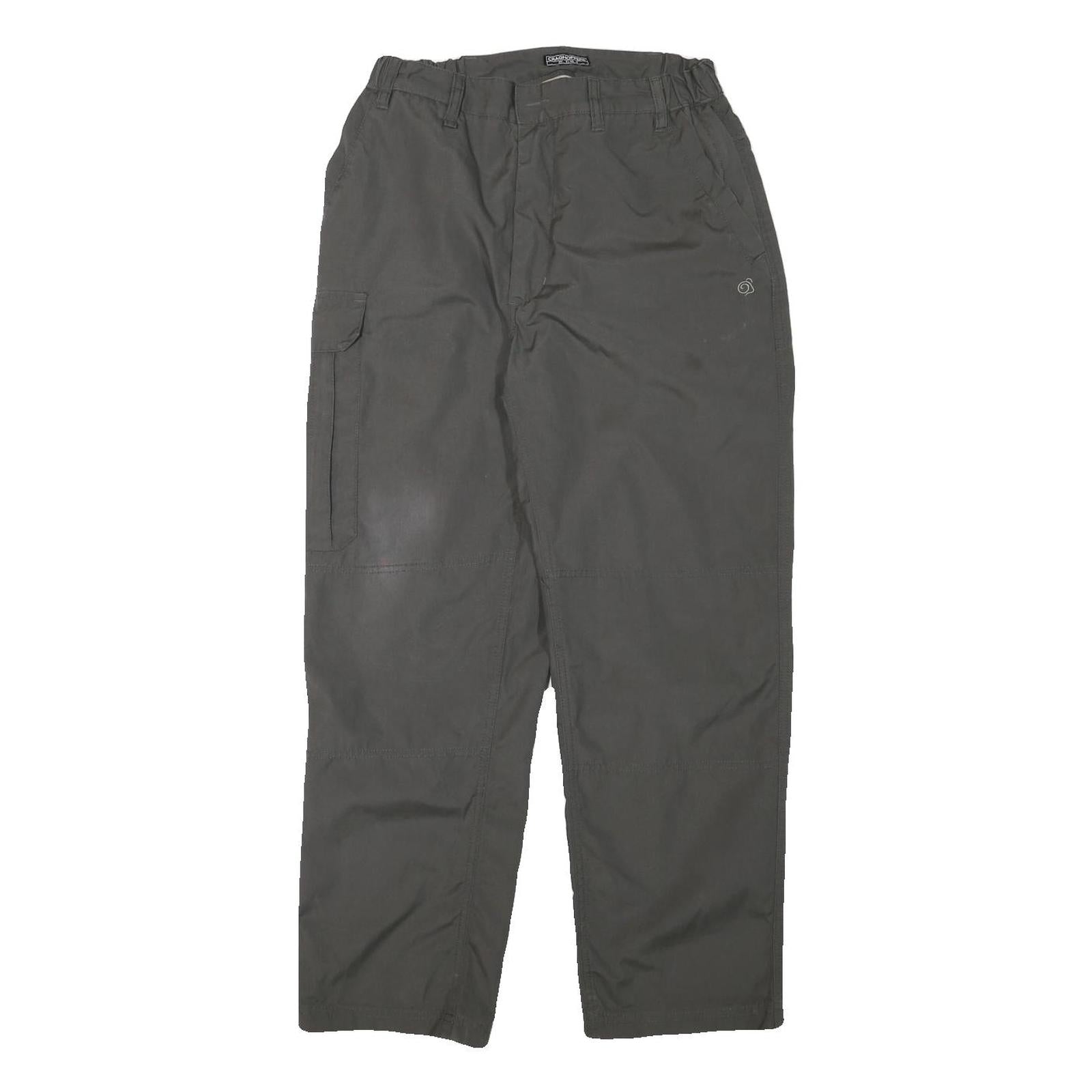 CRAGHOPPERS Mens Cotton Blend Olive Relaxed Straight Trousers W28 L28 Outdoor Refurbished - N/A refurbished available on Cerqular