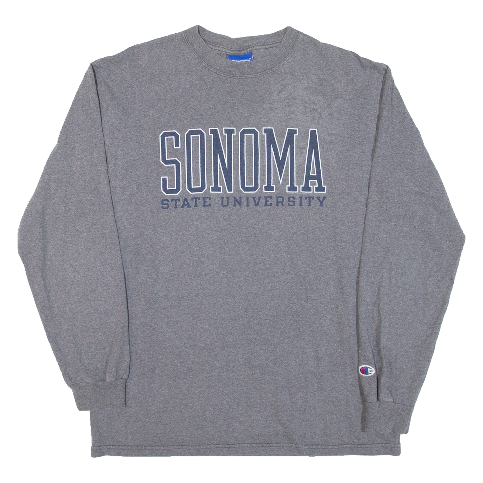 CHAMPION Sonoma State University Mens T-Shirt Grey Long Sleeve USA M Refurbished - N/A refurbished available on Cerqular