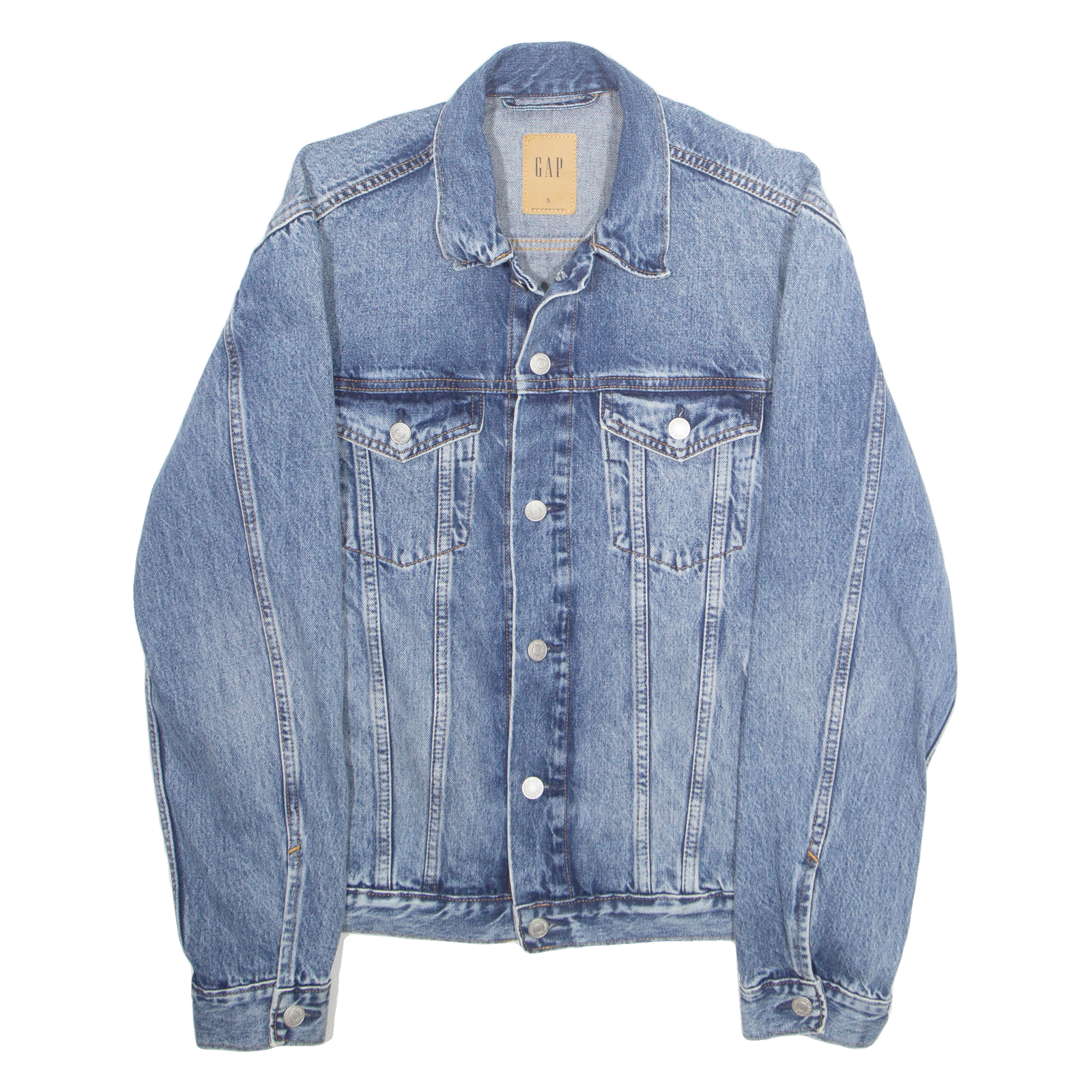 GAP Mens Denim Jacket Blue S Refurbished - N/A refurbished available on Cerqular
