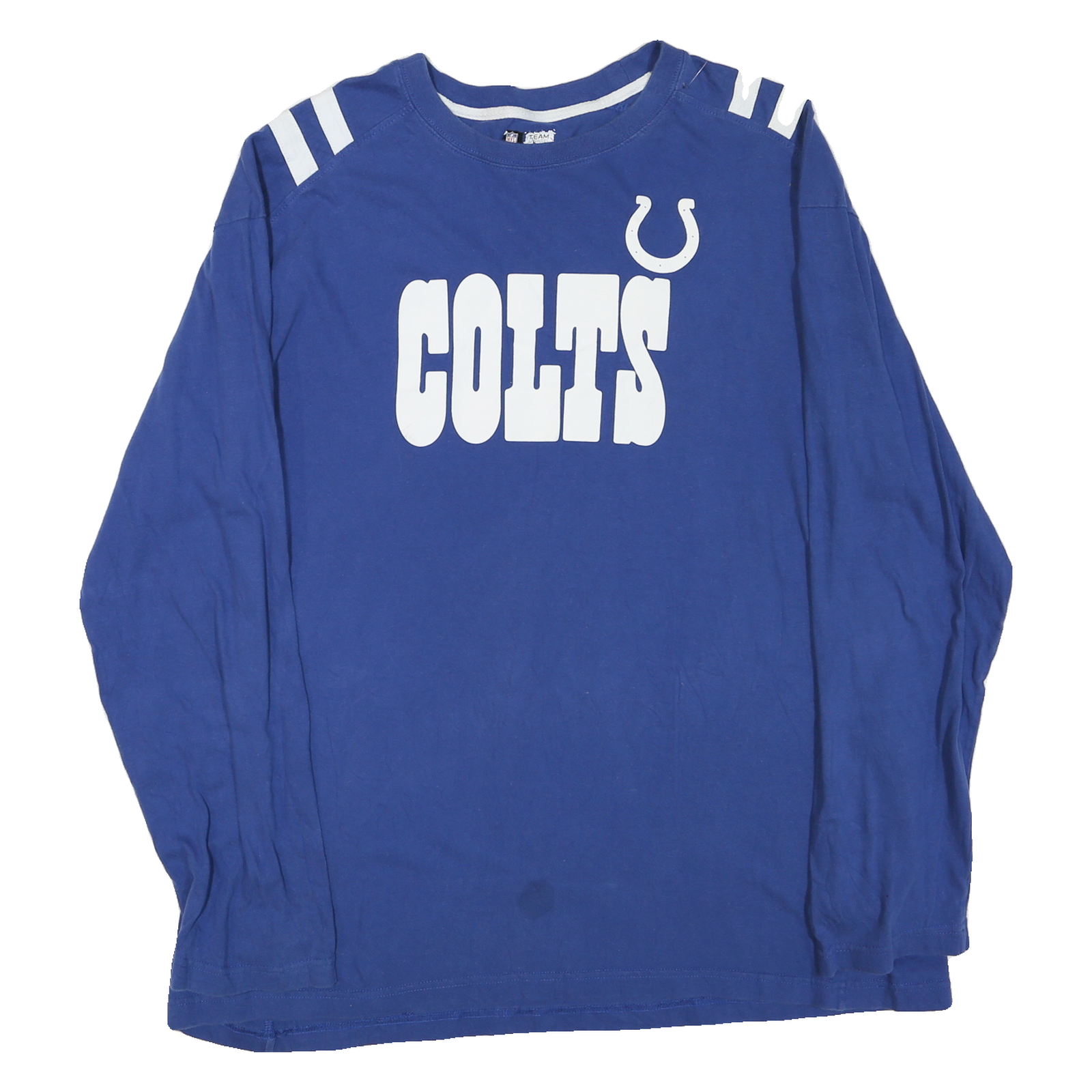 NFL Mens Blue Colts Long Sleeve Crew Neck Cotton Blend T-Shirt L Refurbished - N/A refurbished available on Cerqular