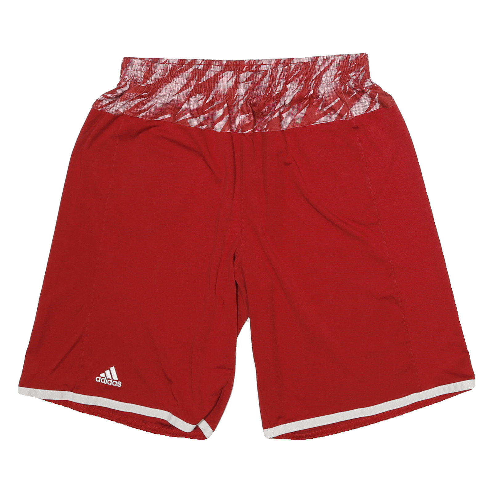ADIDAS Mens Red Casual Sports Shorts L W28 Polyester Printed Waistband Refurbished - N/A refurbished available on Cerqular