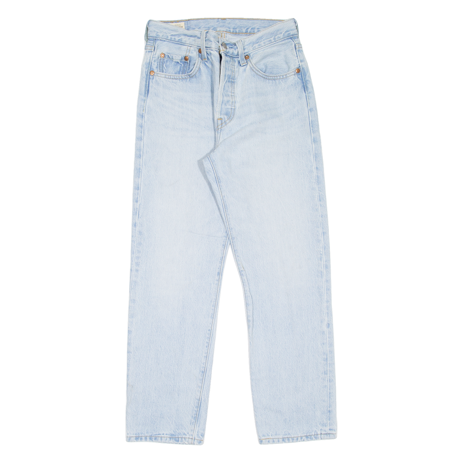 LEVI'S 501 BIG E Jeans Womens Blue Regular Straight Stone Wash W24 L26 Refurbished - N/A refurbished available on Cerqular