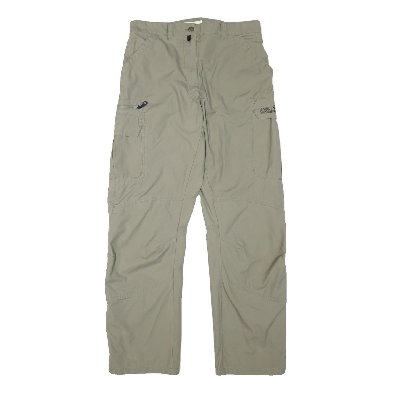 JACK WOLFSKIN Womens Regular Beige Outdoor Cargo Trousers W30 L31 Polyester Refurbished - N/A refurbished available on Cerqular