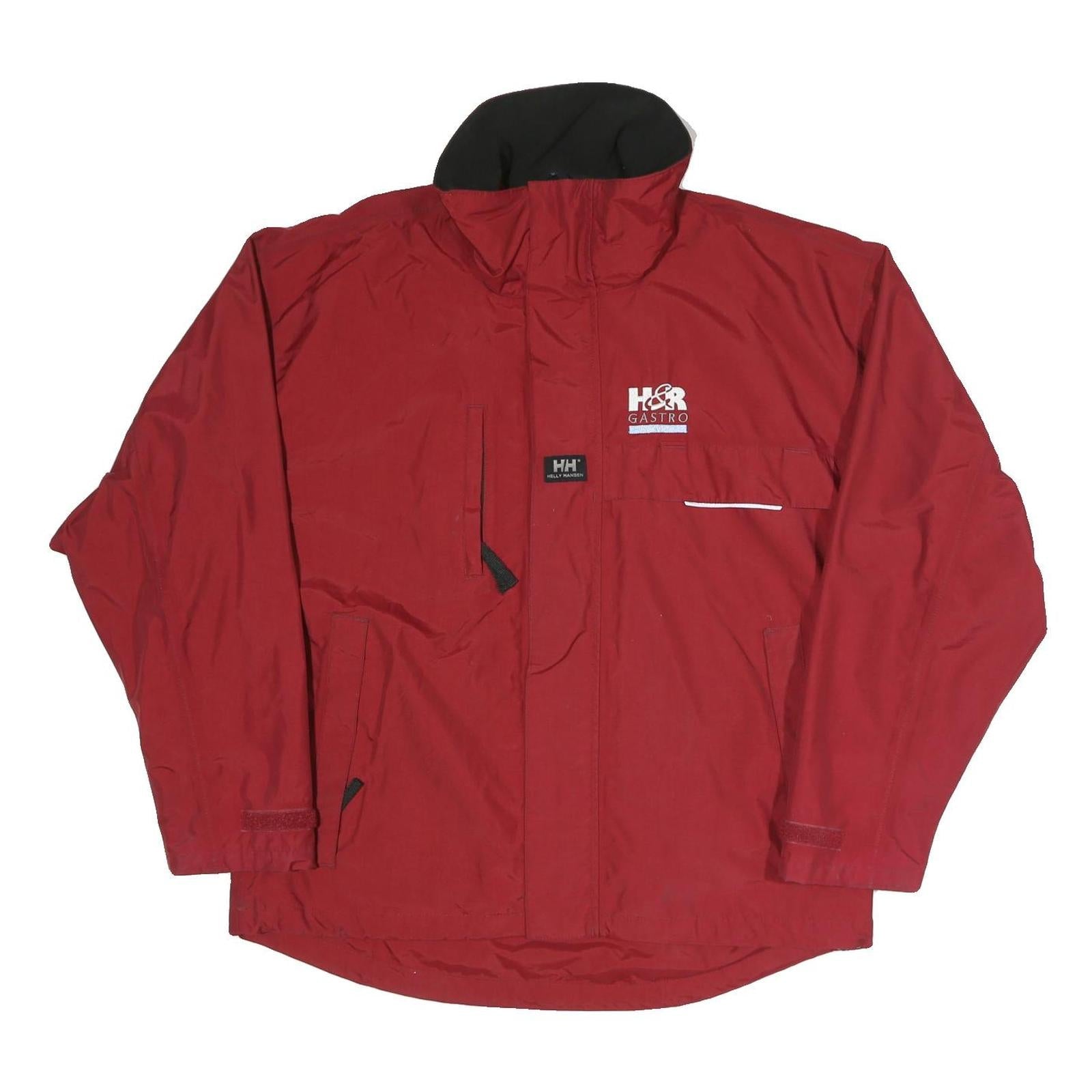 HELLY HANSEN Mens Red Classic Jacket L Polyester Blend Zip H&R Gastro Logo Refurbished - N/A refurbished available on Cerqular