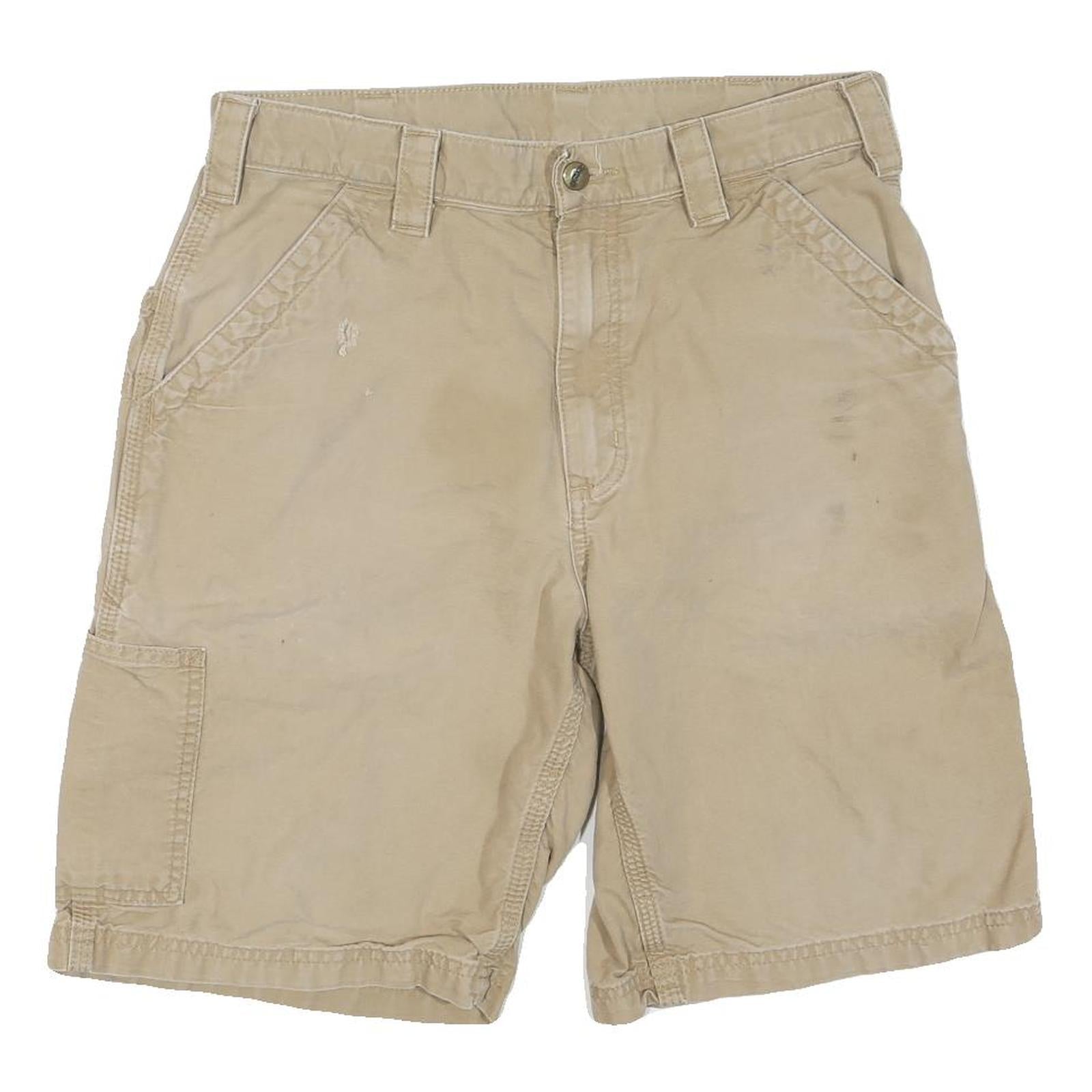 Buy CARHARTT Mens Shorts Beige Casual M W32 Workwear Cotton Blend Pockets Refurbished - $36.39 CARHARTT Mens Shorts Beige Casual M W32 Workwear Cotton Blend Pockets Refurbished - N/A refurbished available on Cerqular