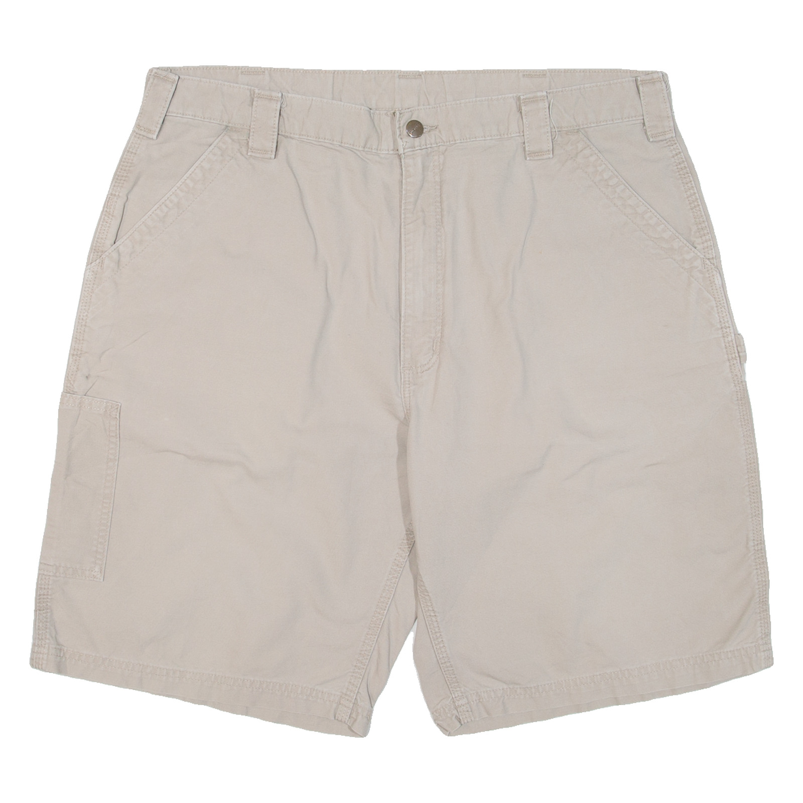 CARHARTT Mens Workwear Shorts Beige XL W40 Refurbished - N/A refurbished available on Cerqular