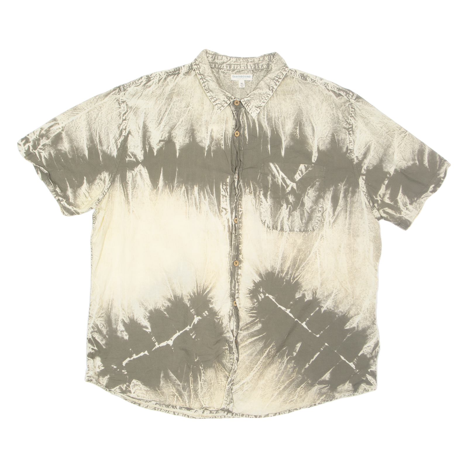 EARTHBOUND Mens Shirt Grey Crazy Pattern XL Refurbished - N/A refurbished available on Cerqular