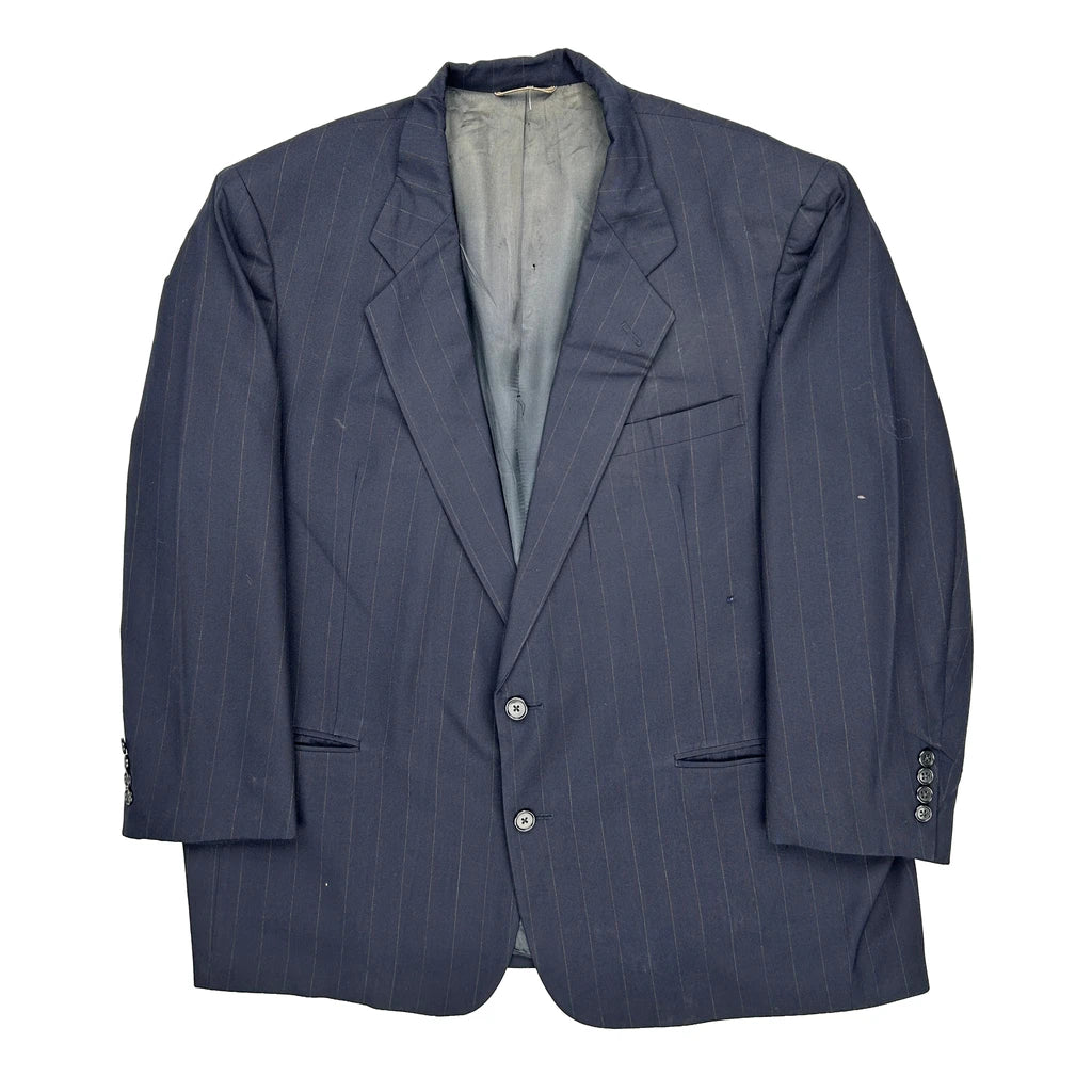 Buy Christian Dior Pinstripe Blazer - 2XL Navy Virgin Wool Refurbished - $167.49 Christian Dior Pinstripe Blazer - 2XL Navy Virgin Wool Refurbished - Thrifted (note: this is a term often used to describe second- refurbished available on Cerqular