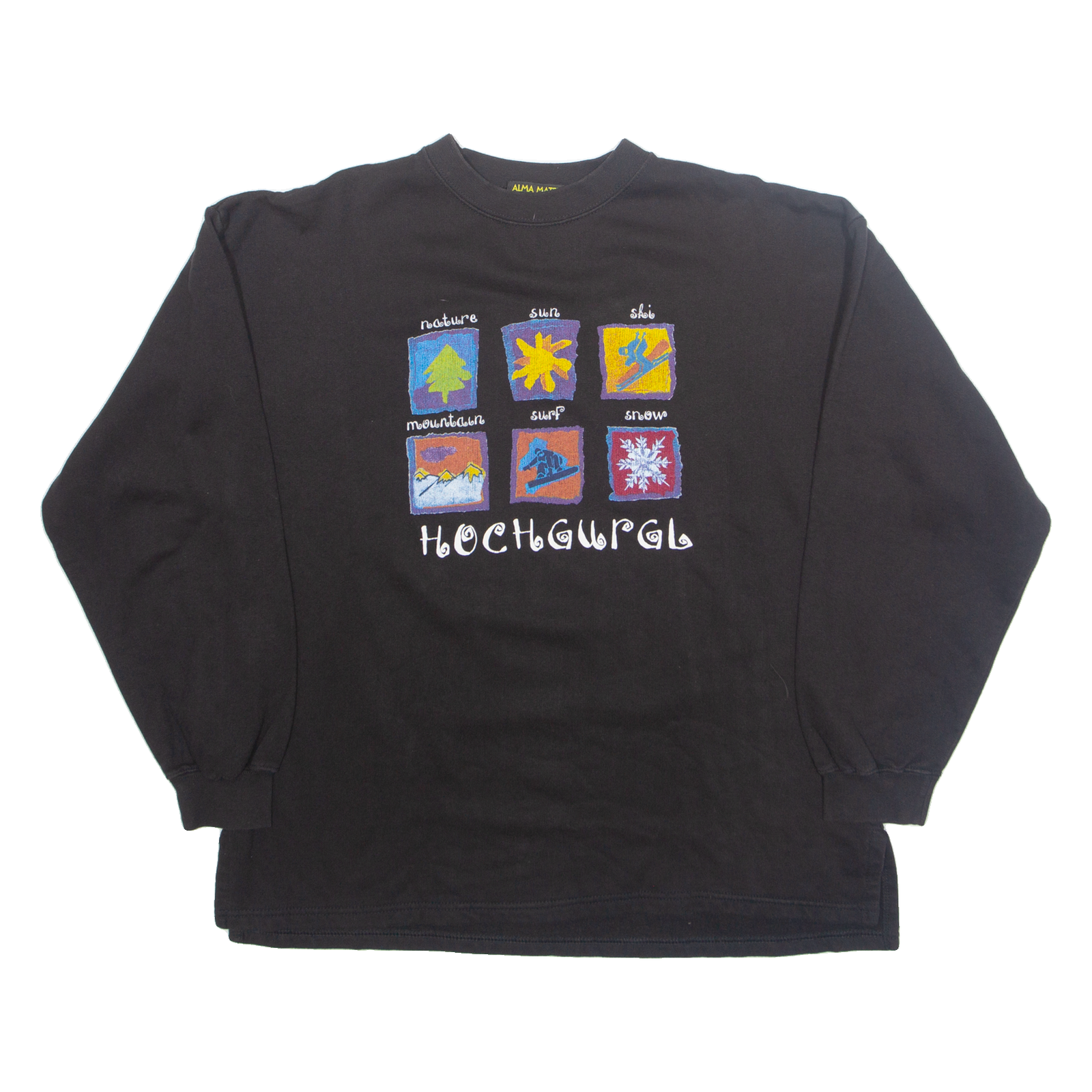 Buy ALMA MATER Hochgurgl Austria Womens Sweatshirt Black L Refurbished - $27.29 ALMA MATER Hochgurgl Austria Womens Sweatshirt Black L Refurbished - N/A refurbished available on Cerqular