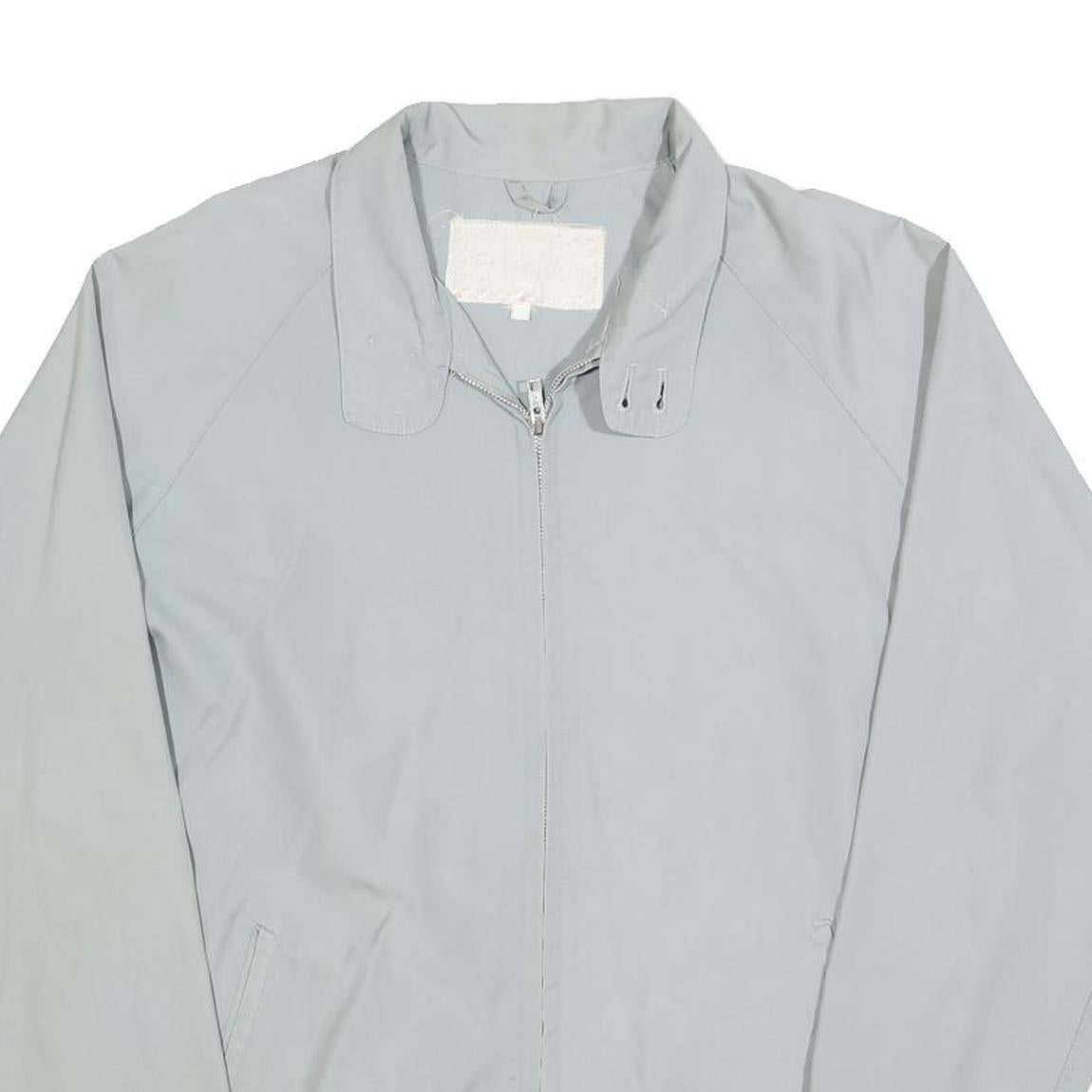 Mens Grey Cotton Blend Casual Jacket M Zip Closure Plain Lightweight Refurbished - N/A refurbished available on Cerqular