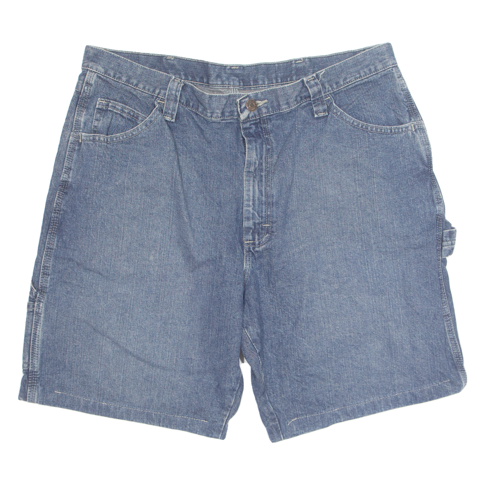 WRANGLER Carpenter Mens Denim Shorts Blue L W35 Refurbished - N/A refurbished available on Cerqular