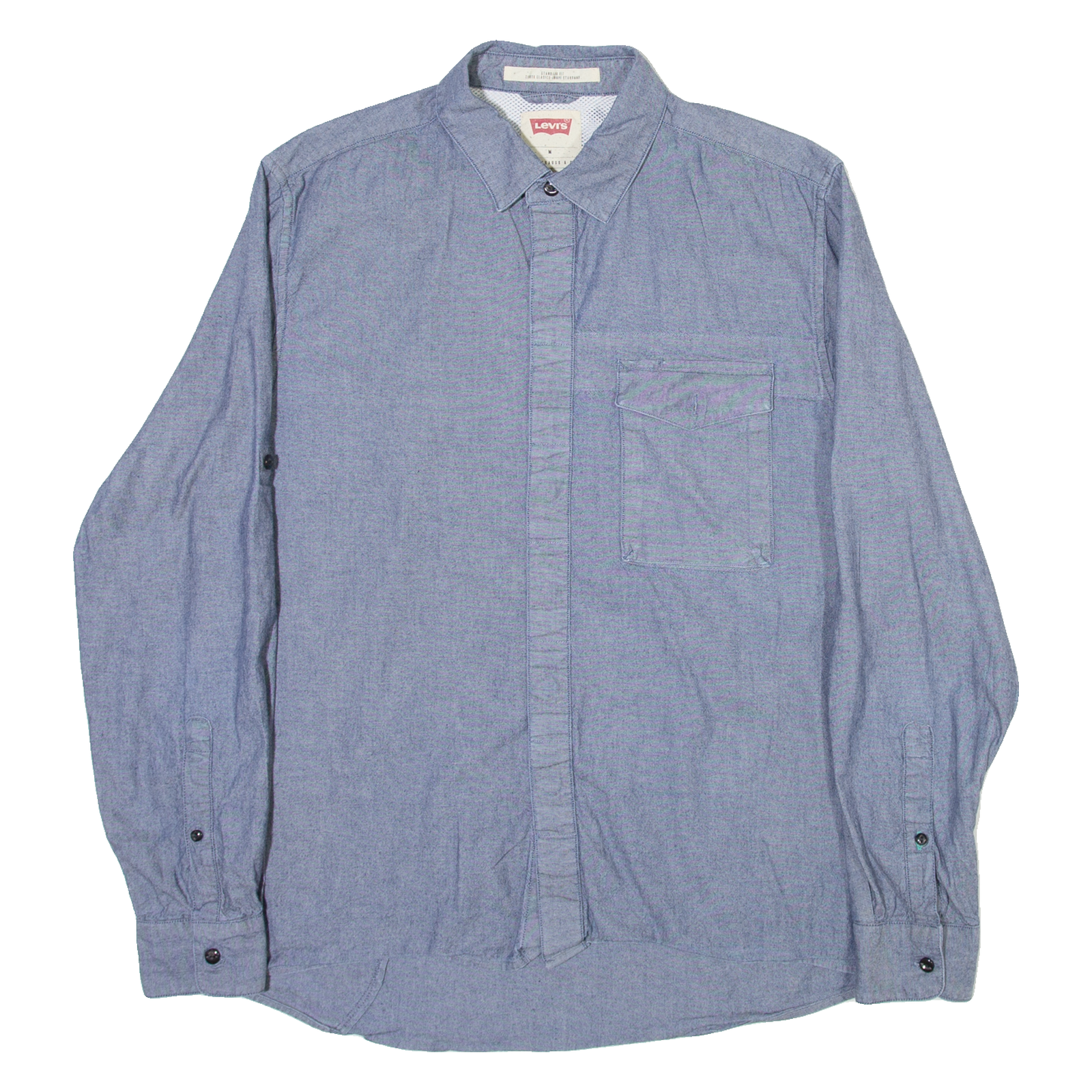 Buy LEVI'S Mens Plain Shirt Blue Long Sleeve M Refurbished - $28.59 LEVI'S Mens Plain Shirt Blue Long Sleeve M Refurbished - N/A refurbished available on Cerqular