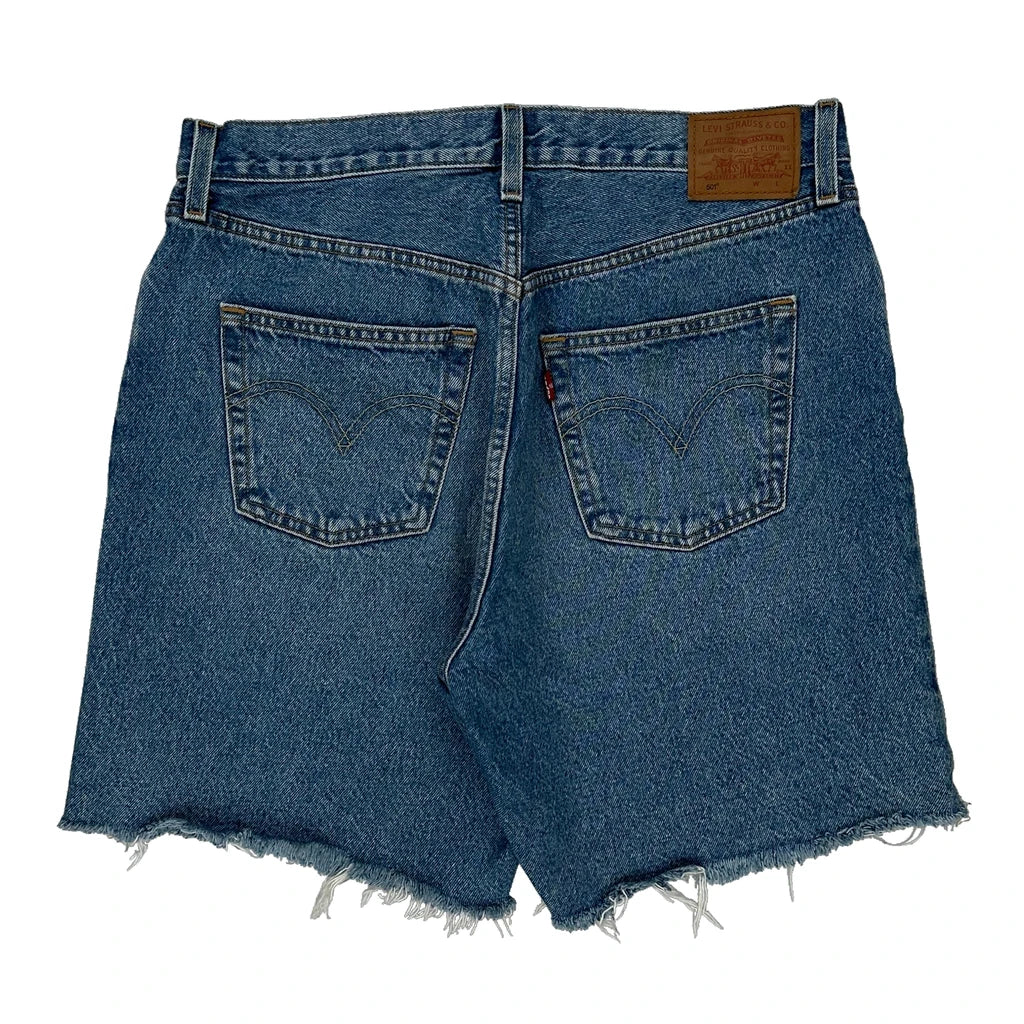 Buy Levis Denim Shorts - 32W UK 12 Blue Denim Refurbished - $23.44 Levis Denim Shorts - 32W UK 12 Blue Denim Refurbished - Thrifted (note: this is a term often used to describe second- refurbished available on Cerqular