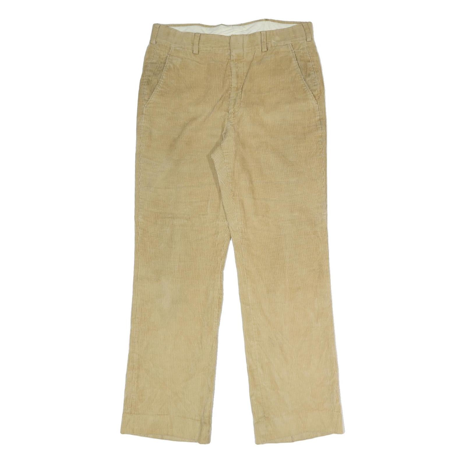 JOS A BANK Mens Cotton Blend Beige Regular Straight Trousers W32 L30 Classic Zip Refurbished - N/A refurbished available on Cerqular