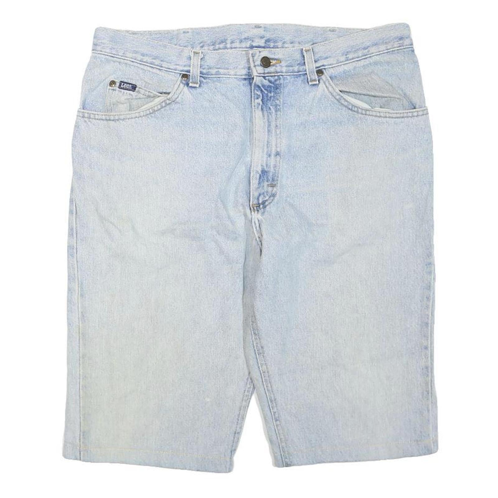 LEE Mens Shorts Blue Casual Denim XL W38 Cotton Blend Classic Fit Refurbished - N/A refurbished available on Cerqular