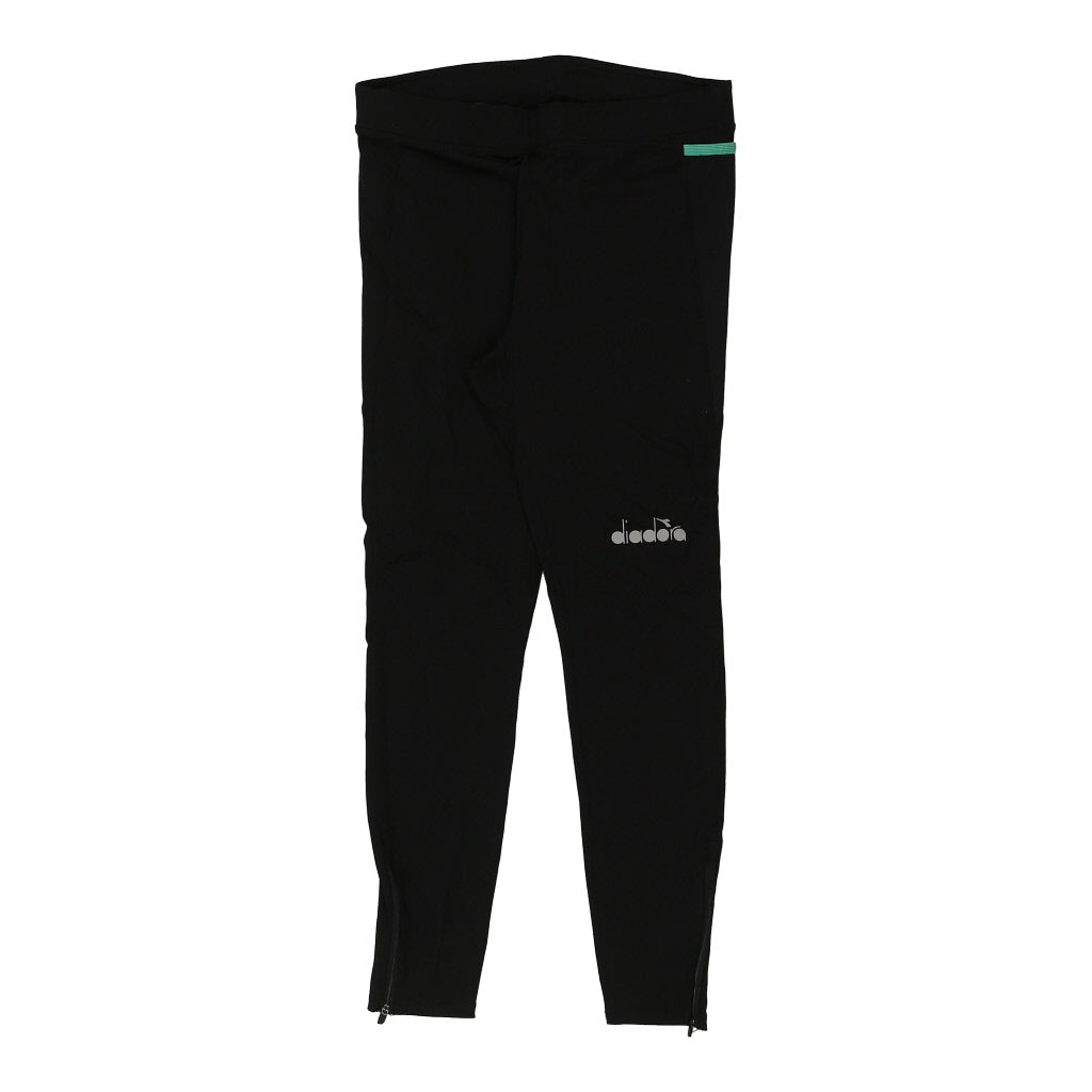 Diadora Leggings - Medium Black Polyester Refurbished - Thrifted (note: this is a term often used to describe second- refurbished available on Cerqular