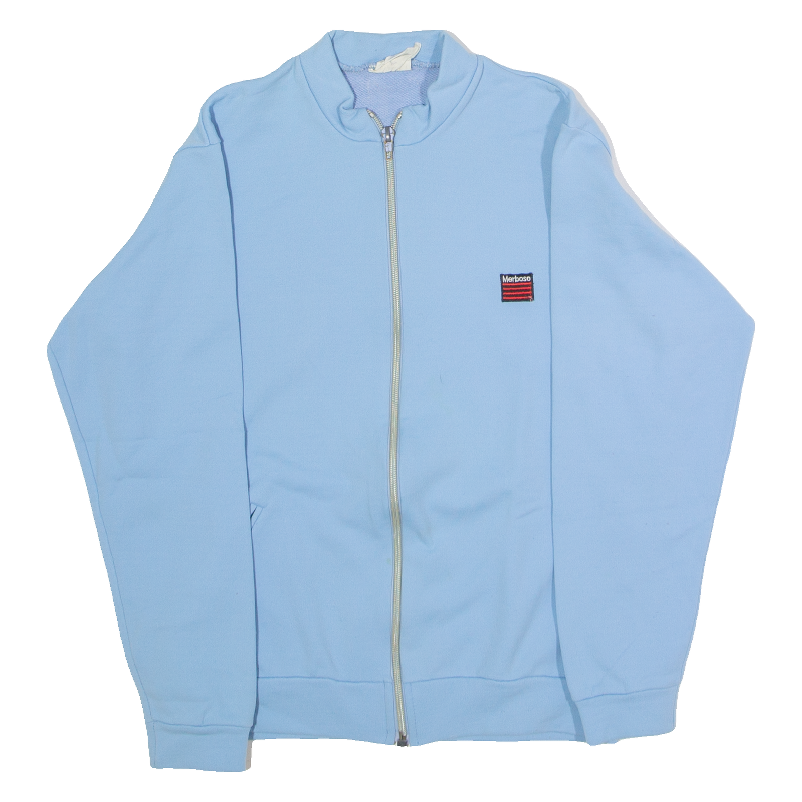 MERBOSO Womens Track Jacket Blue 80s UK 12 Refurbished - N/A refurbished available on Cerqular