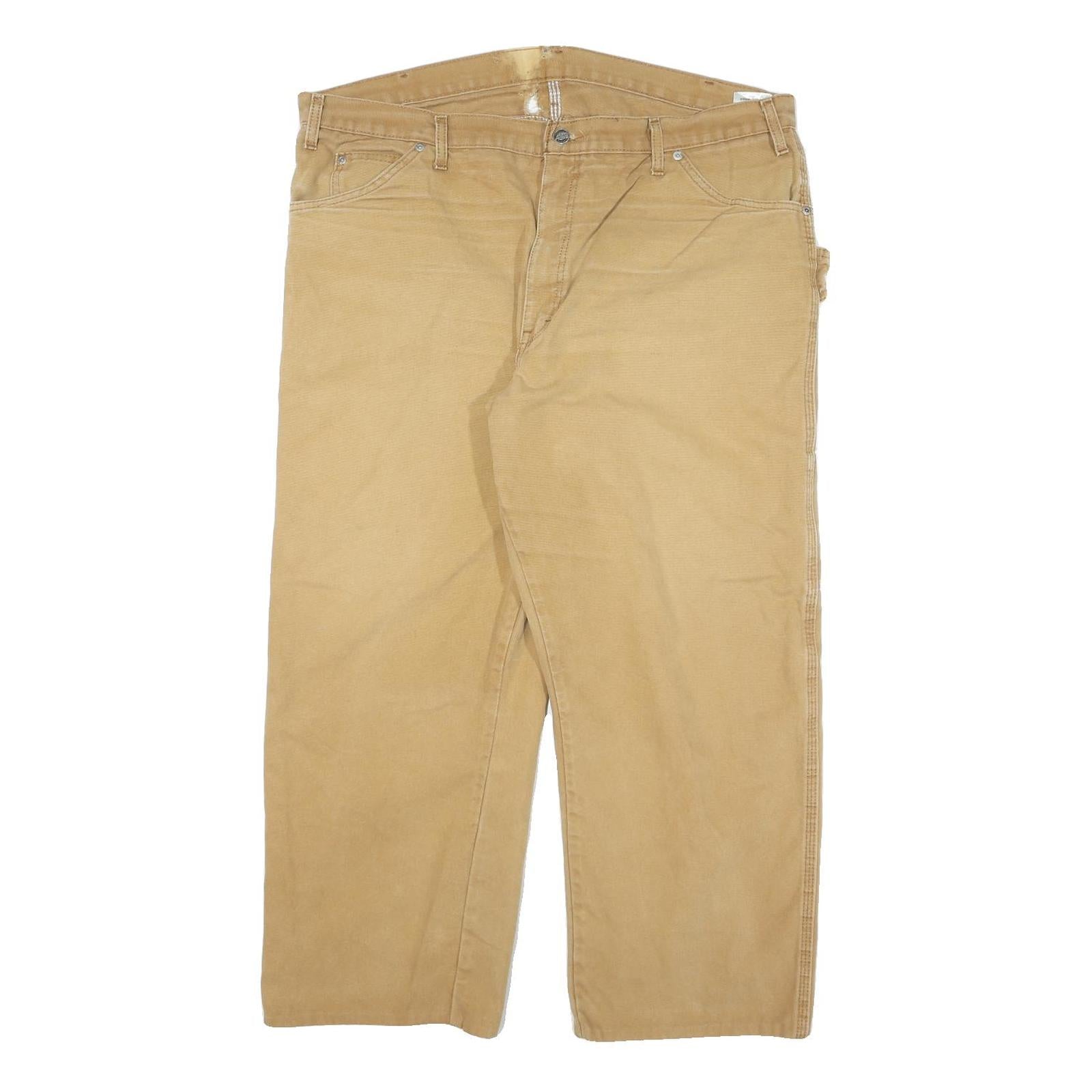 Buy DICKIES Mens Cotton Blend Beige Relaxed Straight Trousers W40 L25 Workwear Zip Refurbished - $31.19 DICKIES Mens Cotton Blend Beige Relaxed Straight Trousers W40 L25 Workwear Zip Refurbished - N/A refurbished available on Cerqular