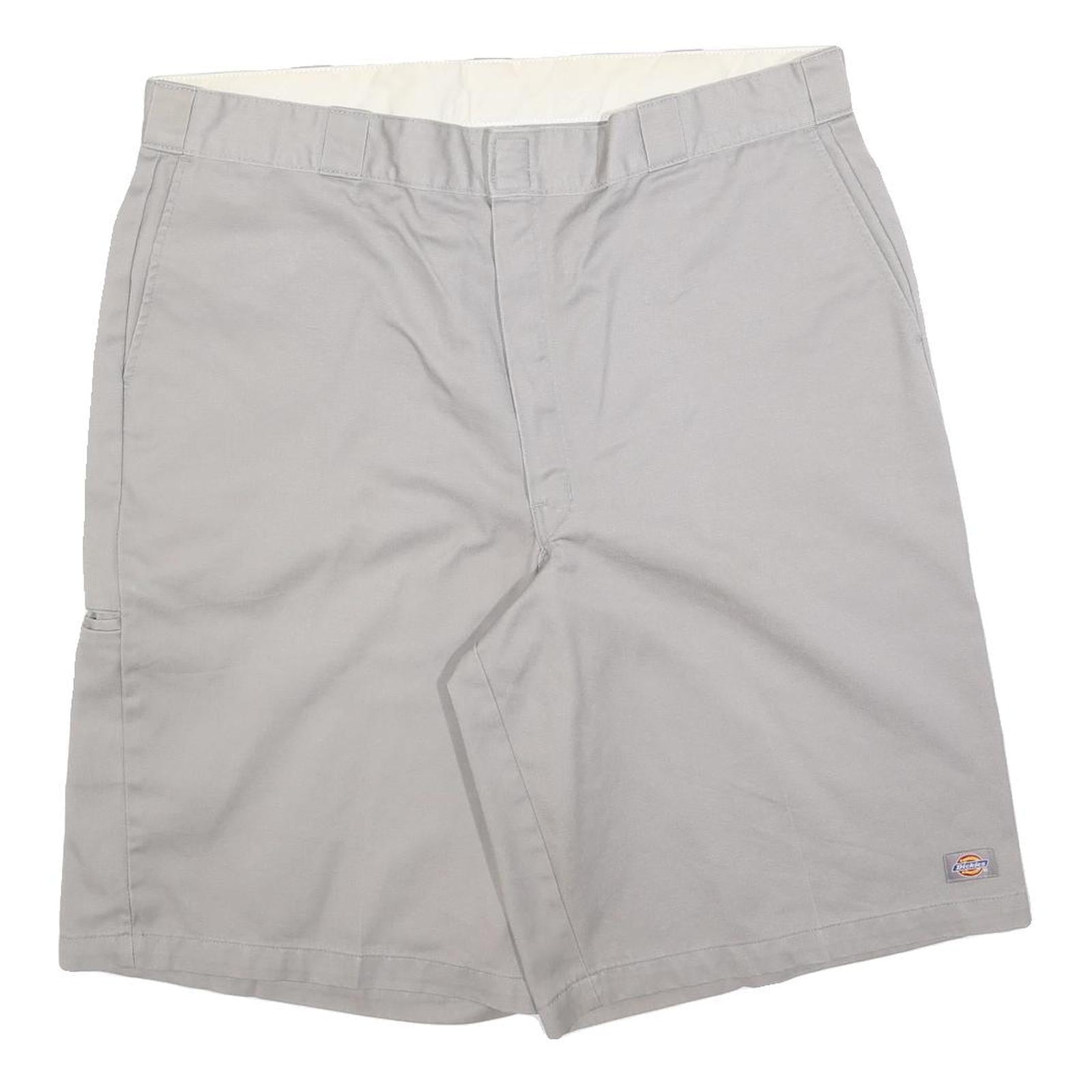 DICKIES Mens Shorts Grey Casual Cotton 2XL W42 Workwear Durable Refurbished - N/A refurbished available on Cerqular
