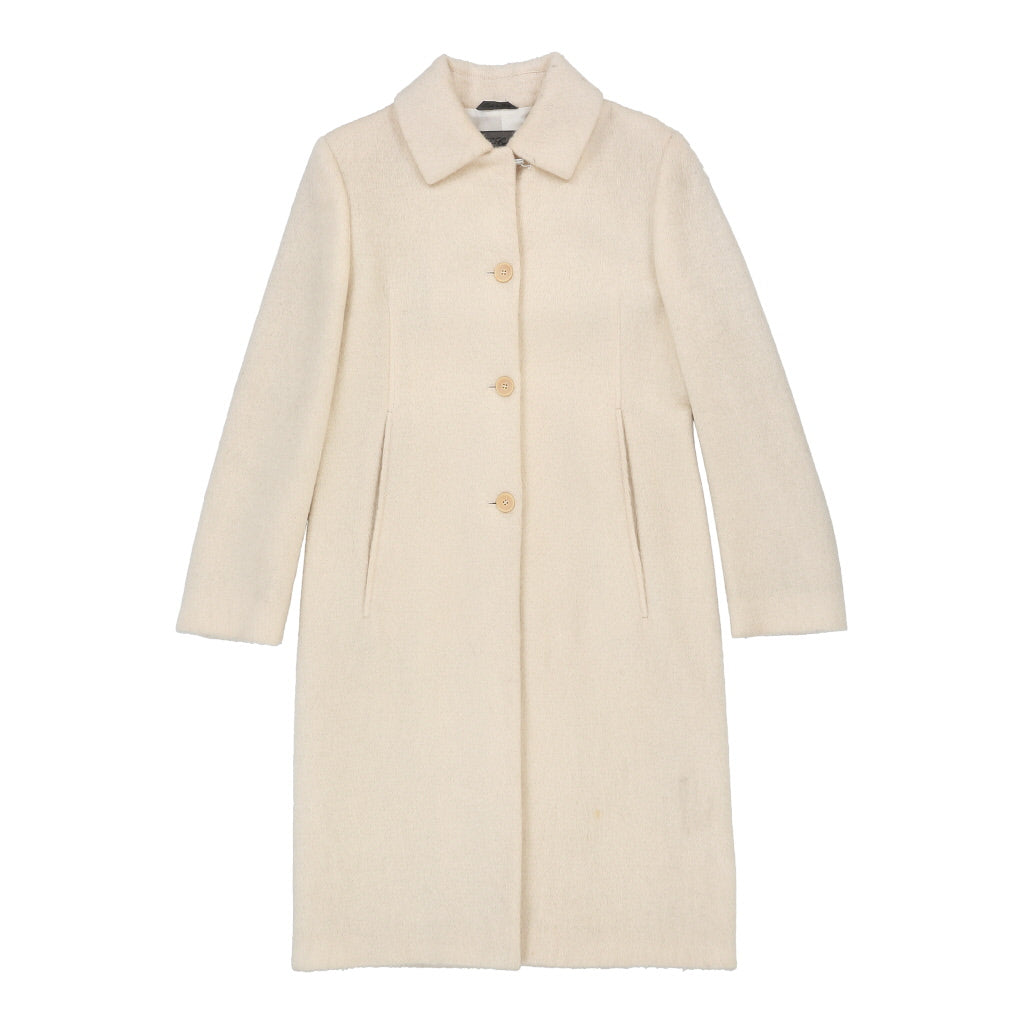 Buy Les Copains Overcoat - Medium Cream Wool Blend | Size: medium Refurbished - $136.07 Les Copains Overcoat - Medium Cream Wool Blend | Size: medium Refurbished - N/A (Preloved Designer is not a specific brand, it refurbished available on Cerqular