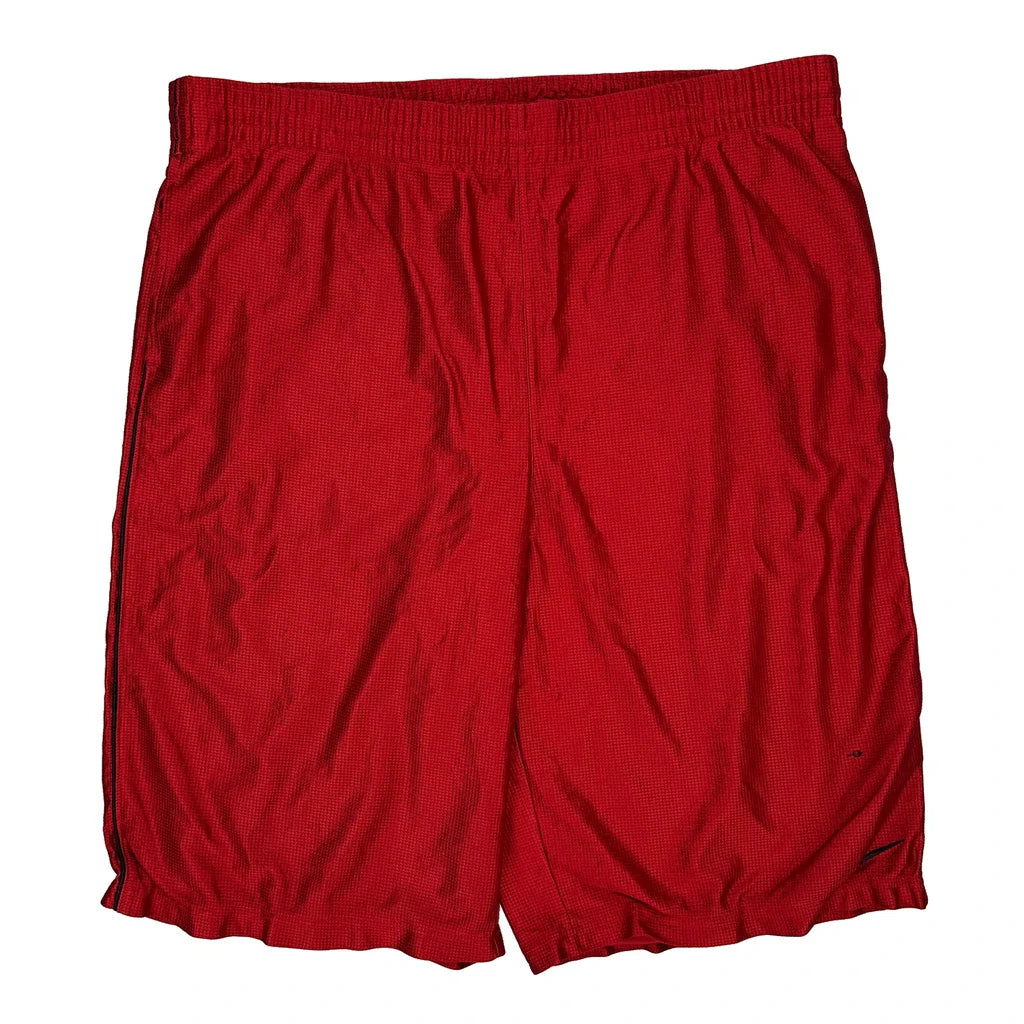 Nike Sport Shorts - 2XL Red Polyester Refurbished - Thrifted (note: this is a term often used to describe second- refurbished available on Cerqular