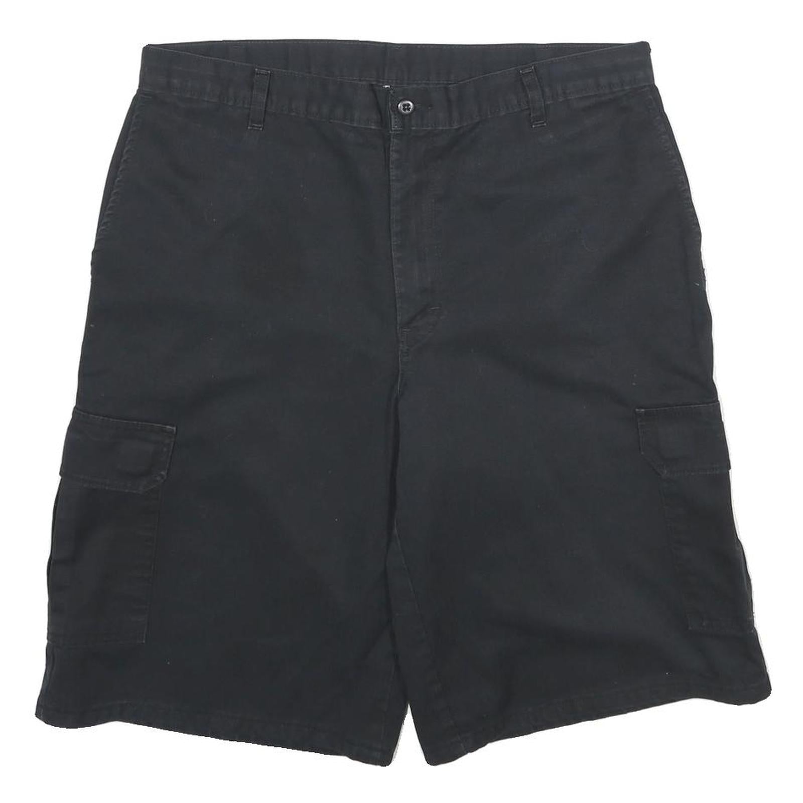 DICKIES Mens Shorts Black Cargo L W36 Workwear Casual Durable Refurbished - N/A refurbished available on Cerqular